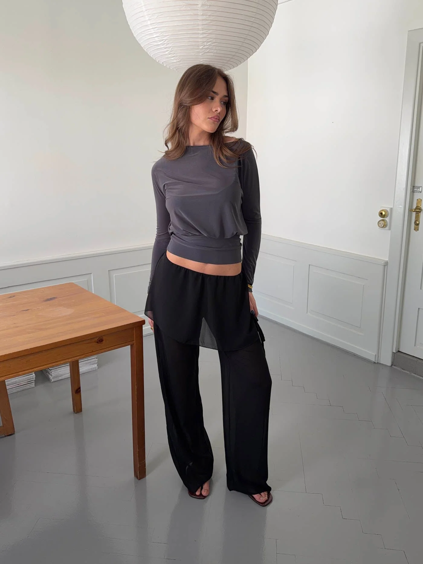 Nadina pants with skirt - Black 7 Nadina pants with skirt - Black