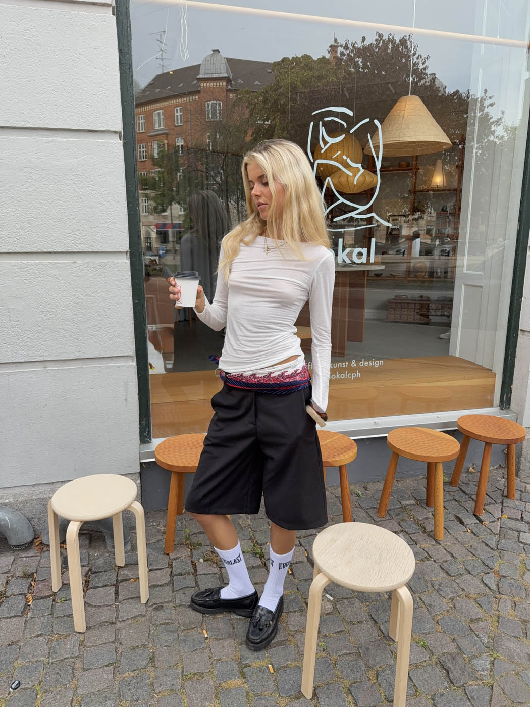 Kaia long-sleeved cashmere blouse – White 5 Kaia long-sleeved cashmere blouse – White