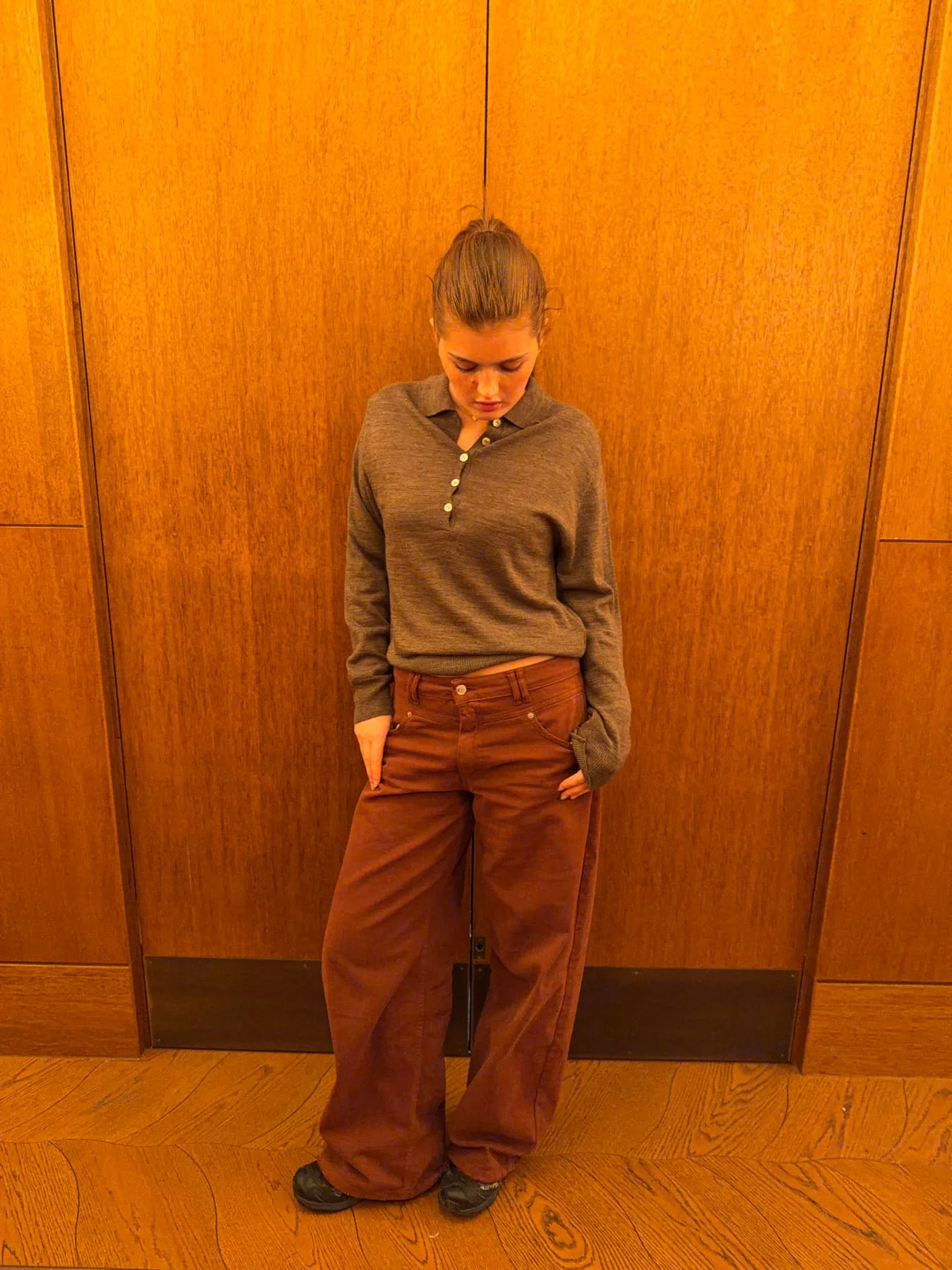 Jajana polo knit - Brown 10 Jajana polo knit - Brown