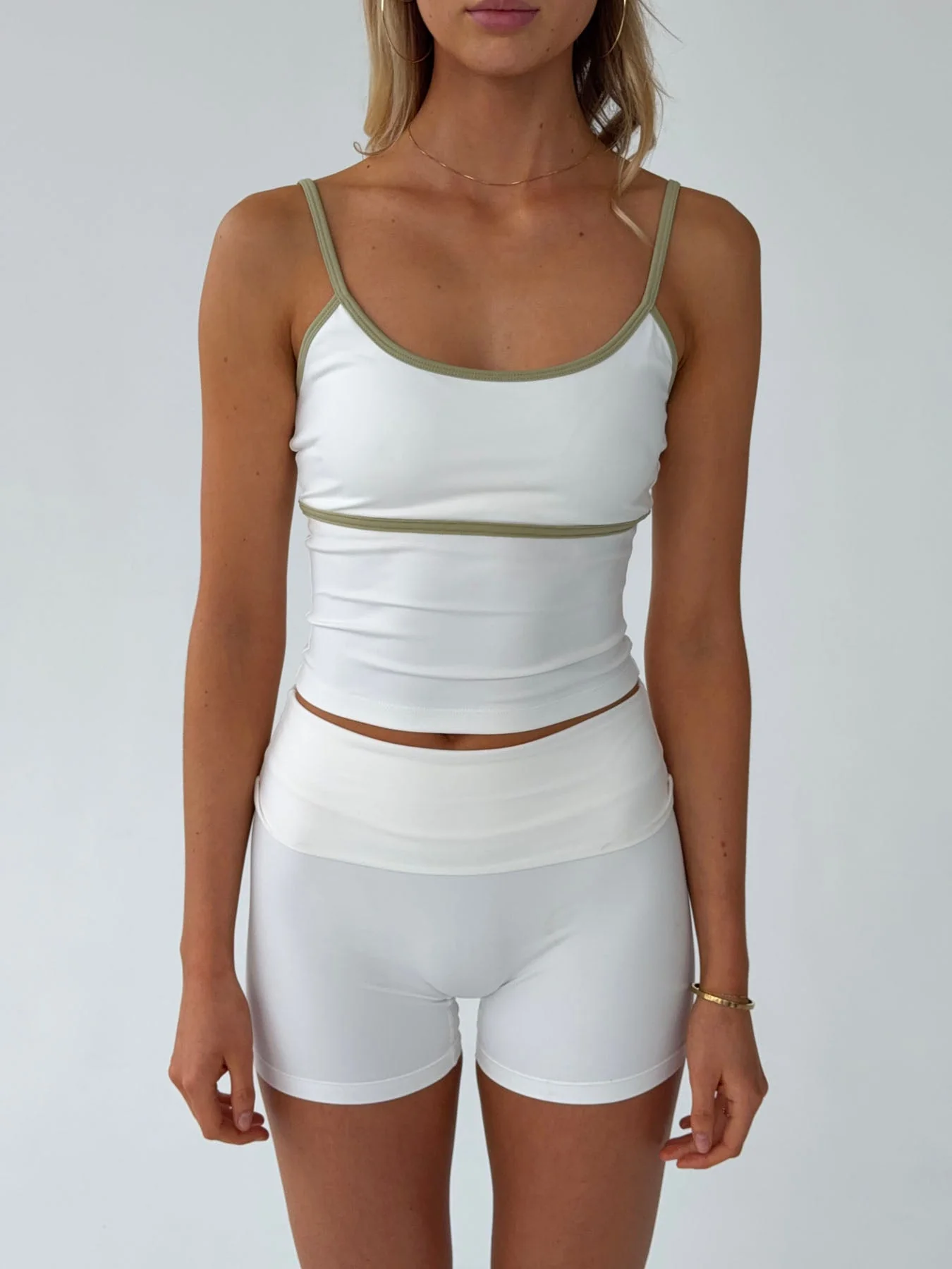 Essential tank top - Marshmellow/matcha 4 Essential tank top - Marshmellow/matcha