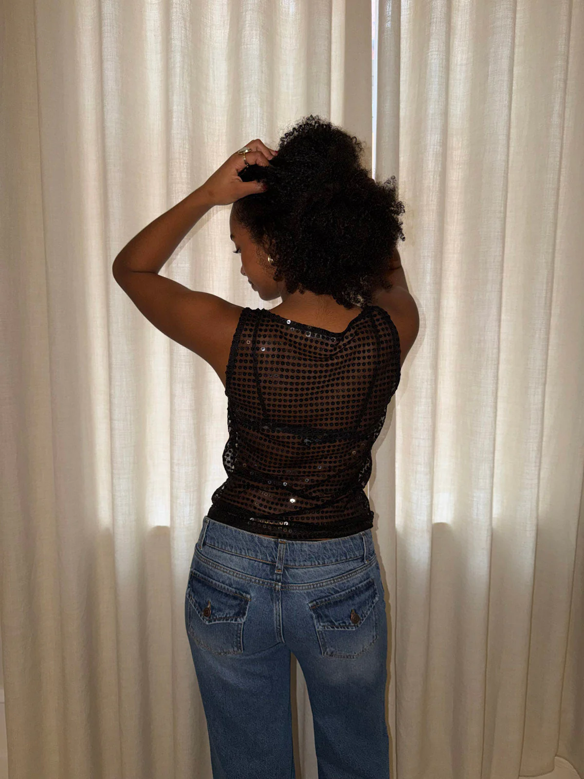 Isobel top with sequins - Black 3 Isobel top with sequins - Black