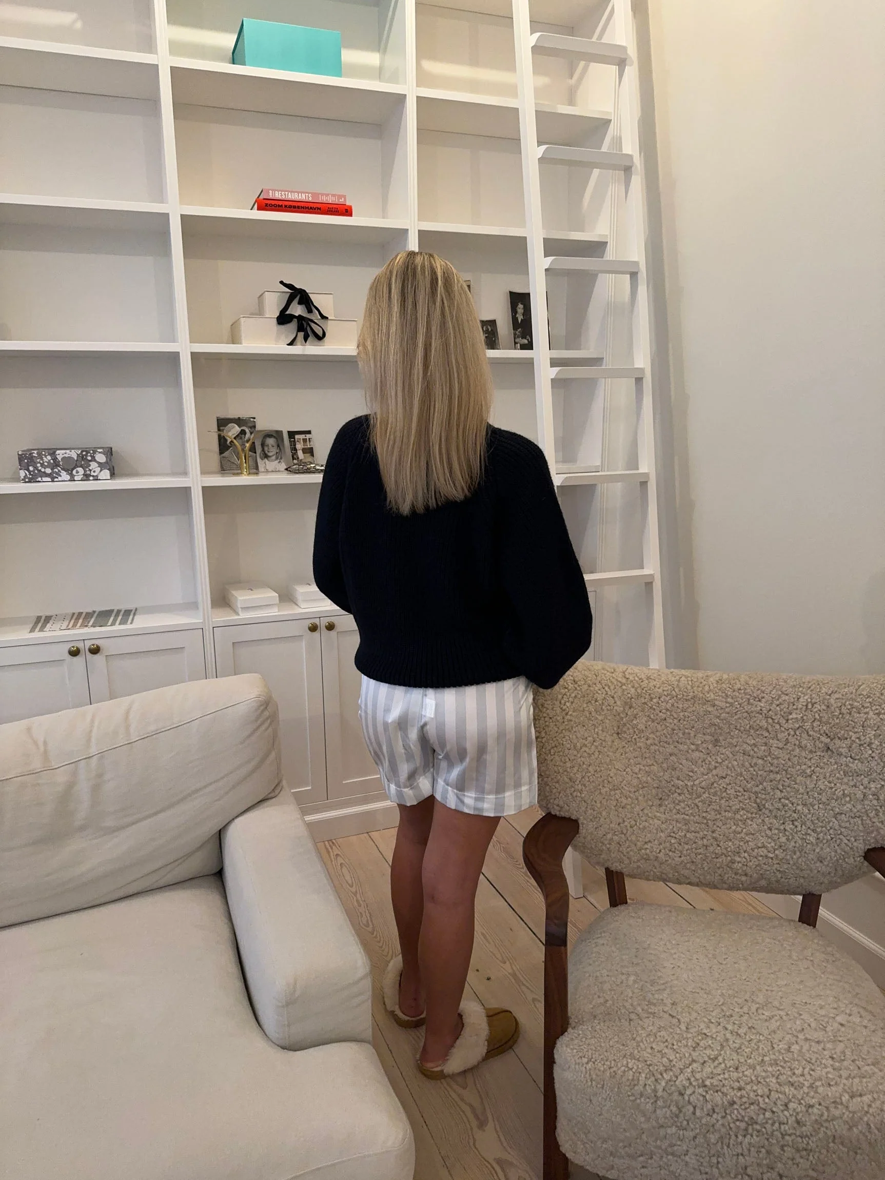 Finna pyjamas shorts with stripes - Light blue/white 6 Finna pyjamas shorts with stripes - Light blue/white
