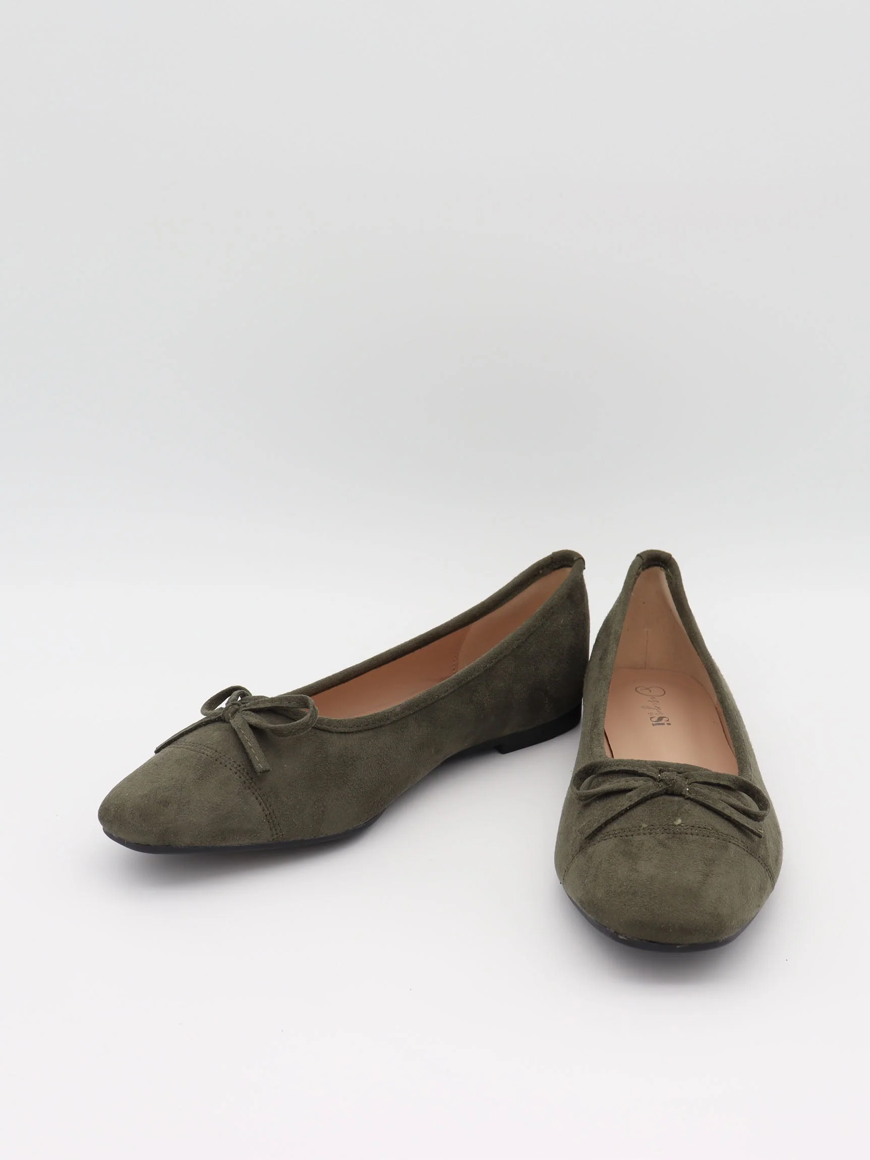 Fione suede ballerinas – Khaki 5 Fione suede ballerinas – Khaki