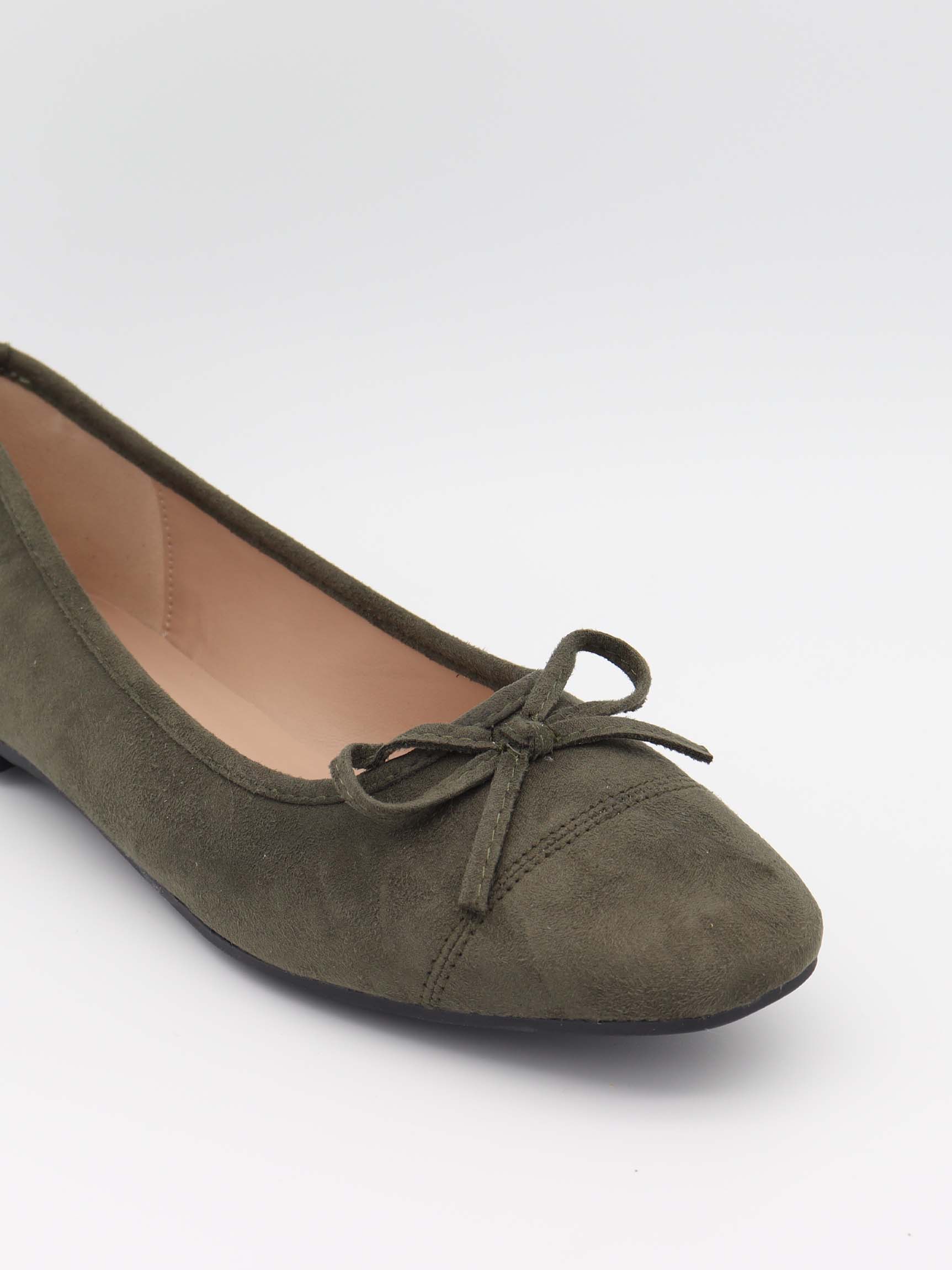 Fione suede ballerinas – Khaki 6 Fione suede ballerinas – Khaki