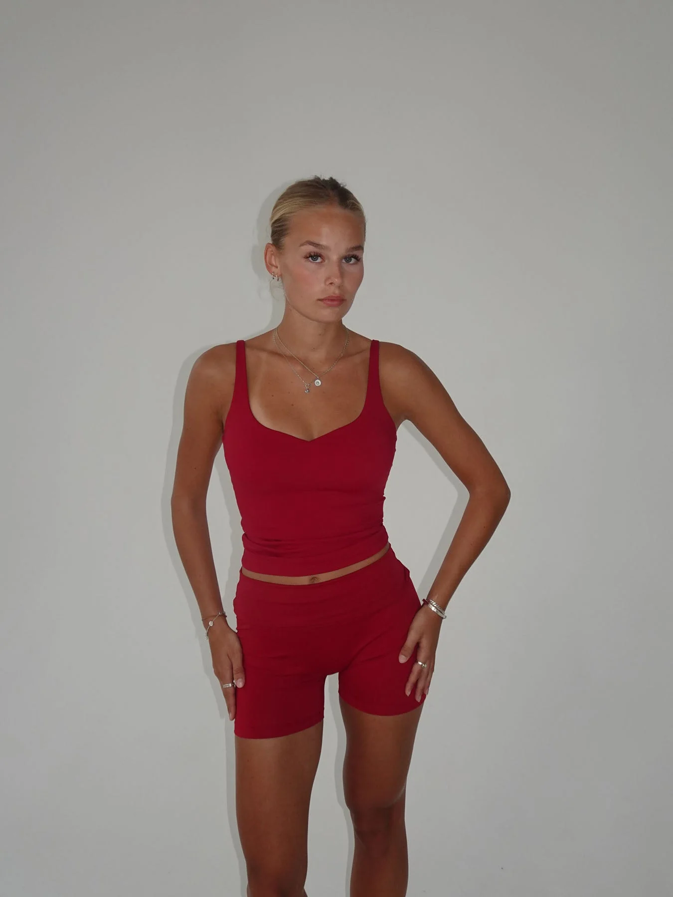 Folded essential shorts - Cherry 11 Folded essential shorts - Cherry