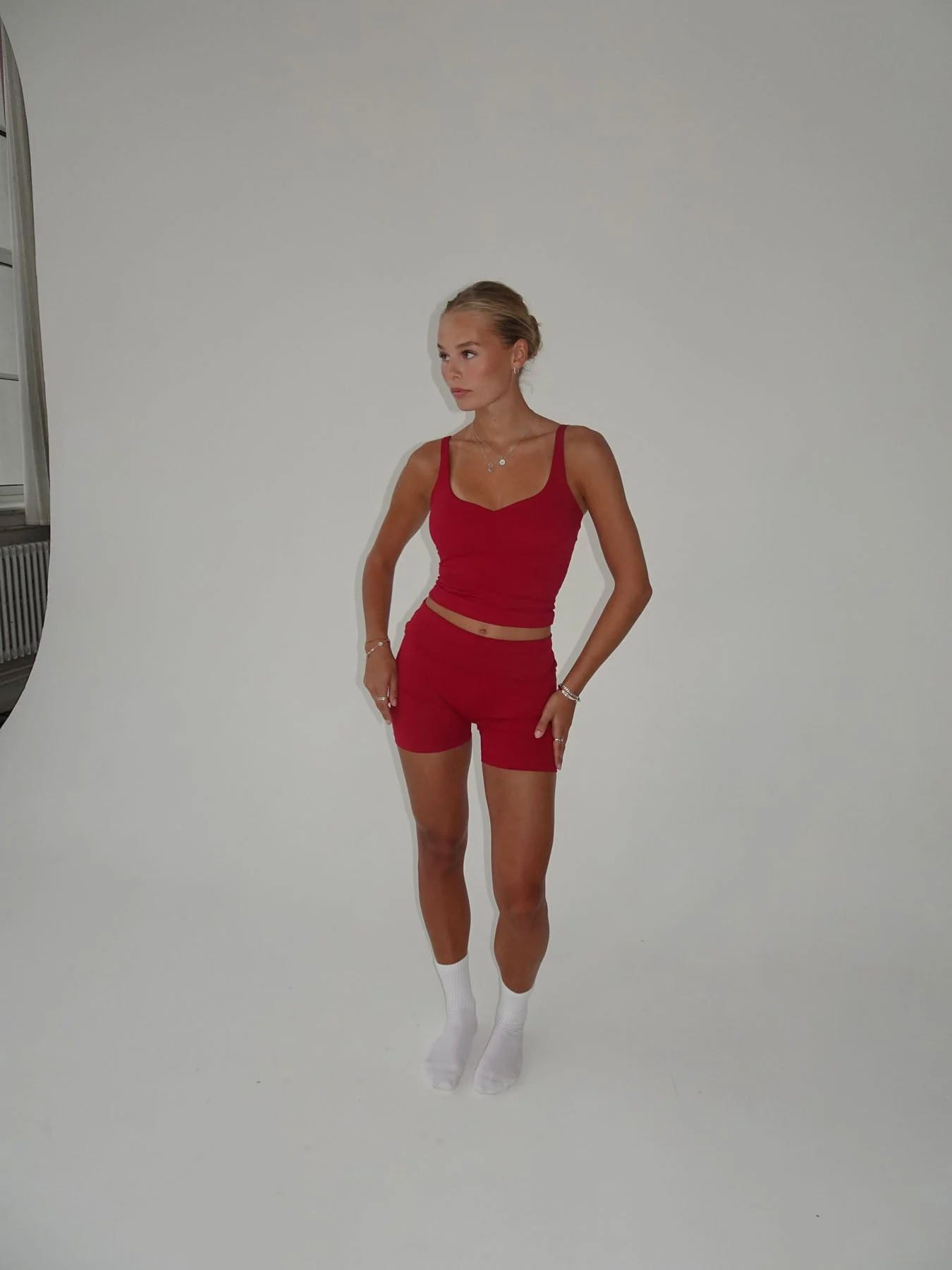 Folded essential shorts - Cherry 15 Folded essential shorts - Cherry