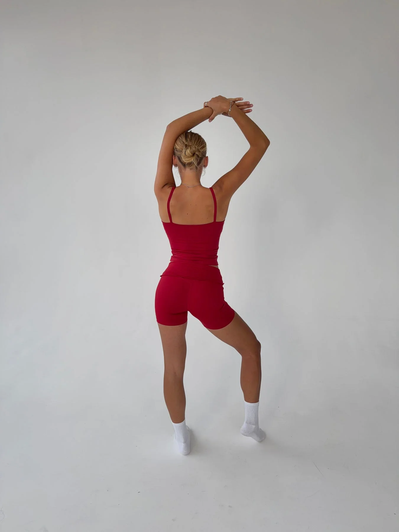 Folded essential shorts - Cherry 4 Folded essential shorts - Cherry
