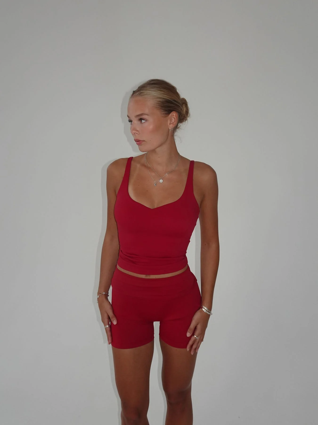 Folded essential shorts - Cherry 9 Folded essential shorts - Cherry
