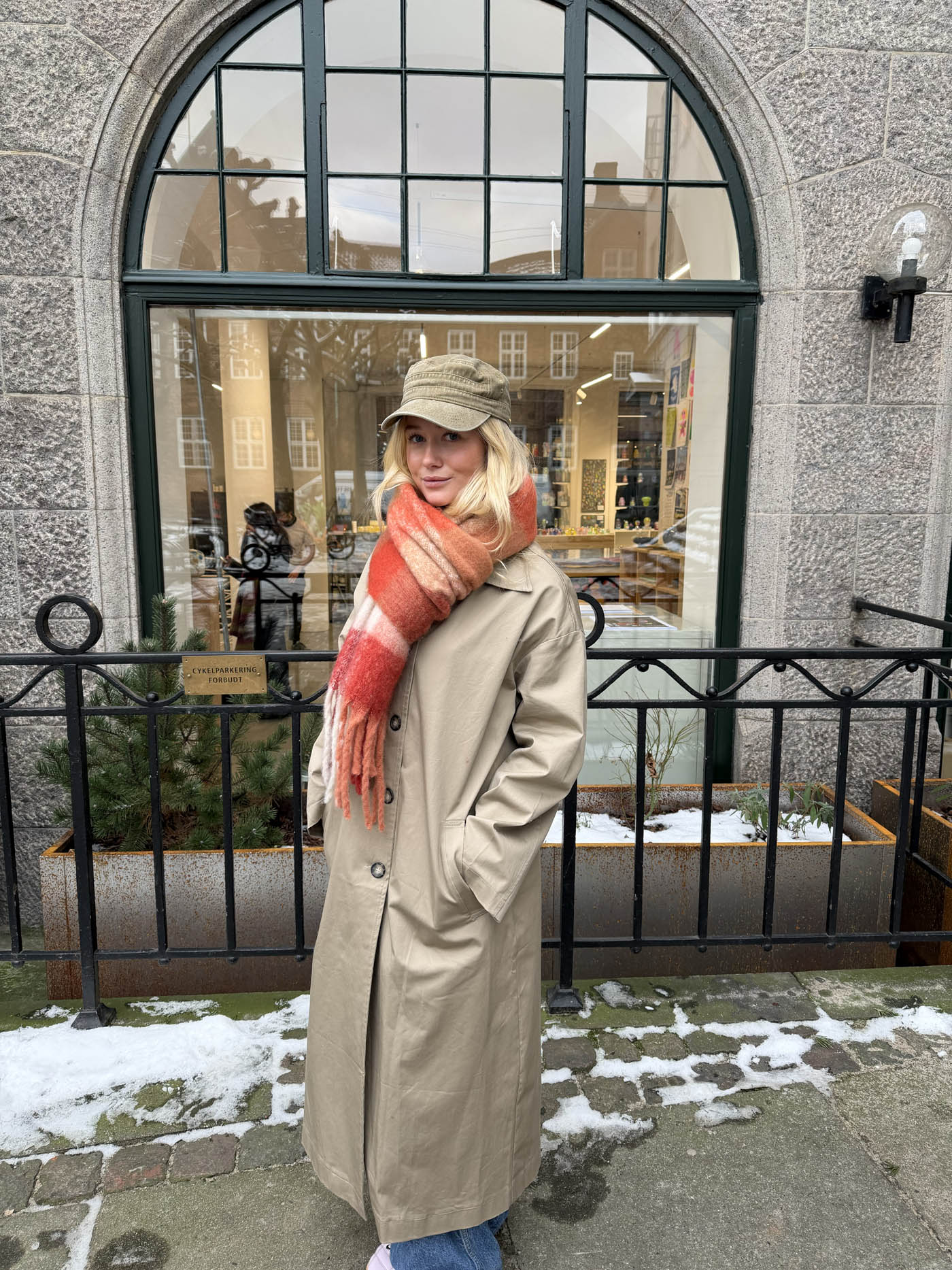 Gale scarf - Red/brown/white 11 Gale scarf - Red/brown/white
