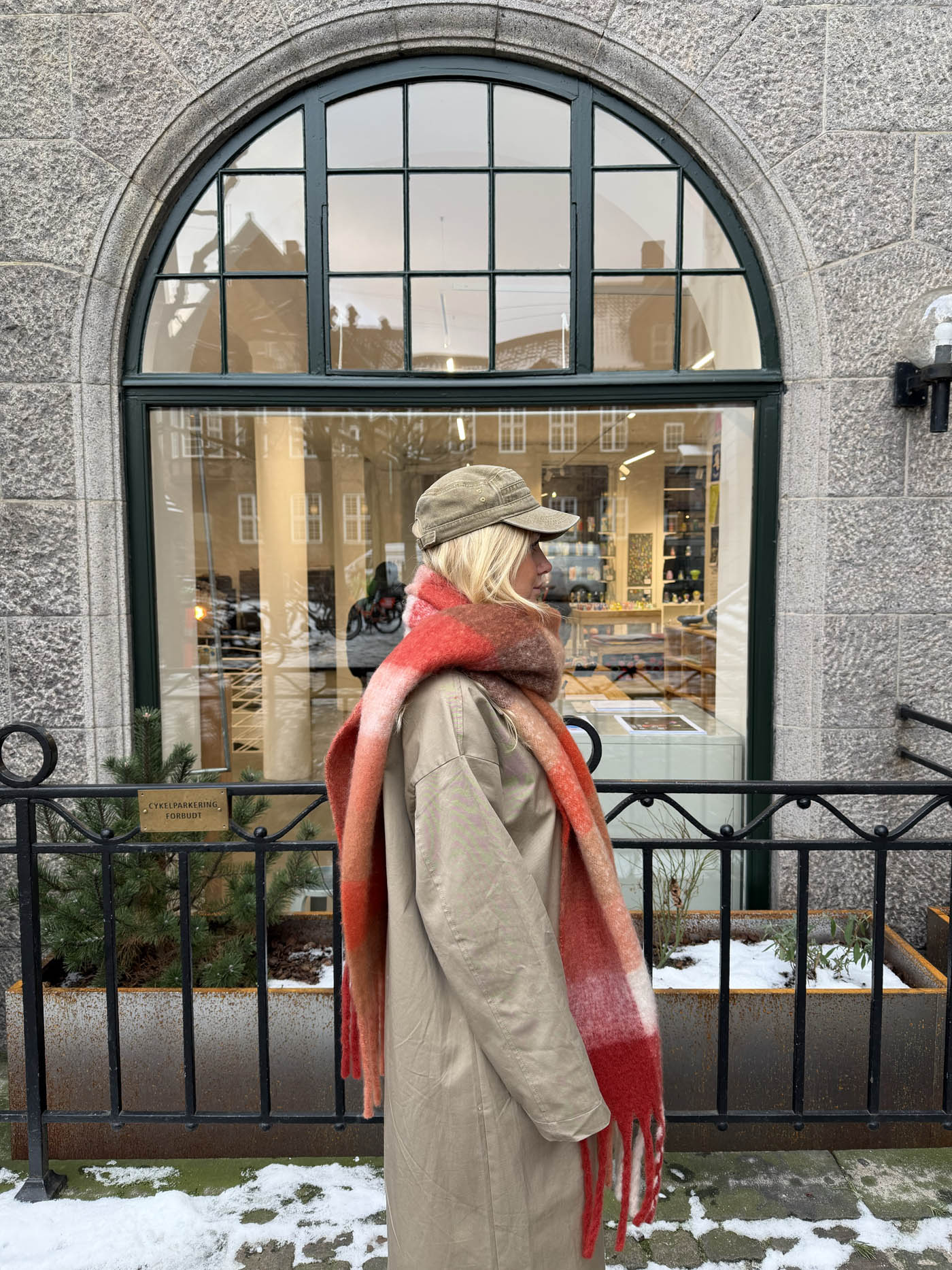 Gale scarf - Red/brown/white 9 Gale scarf - Red/brown/white