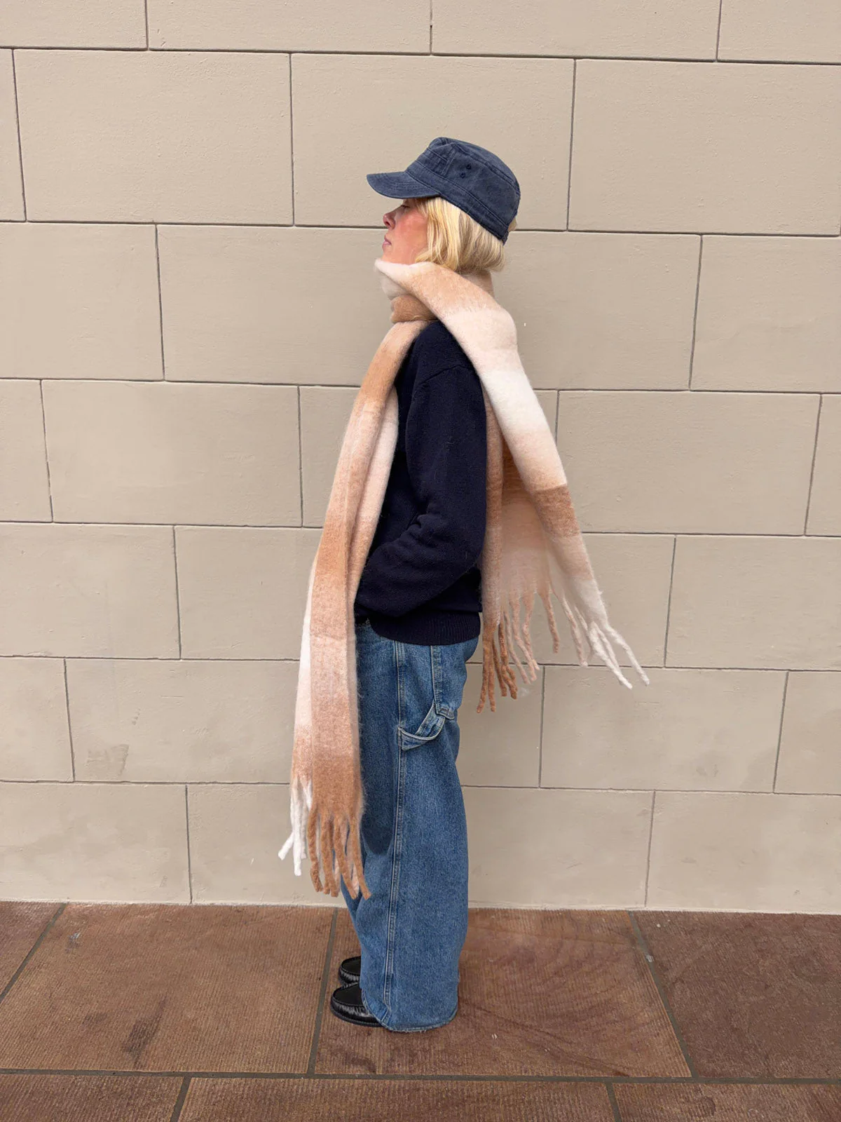 Gale scarf - White/beige