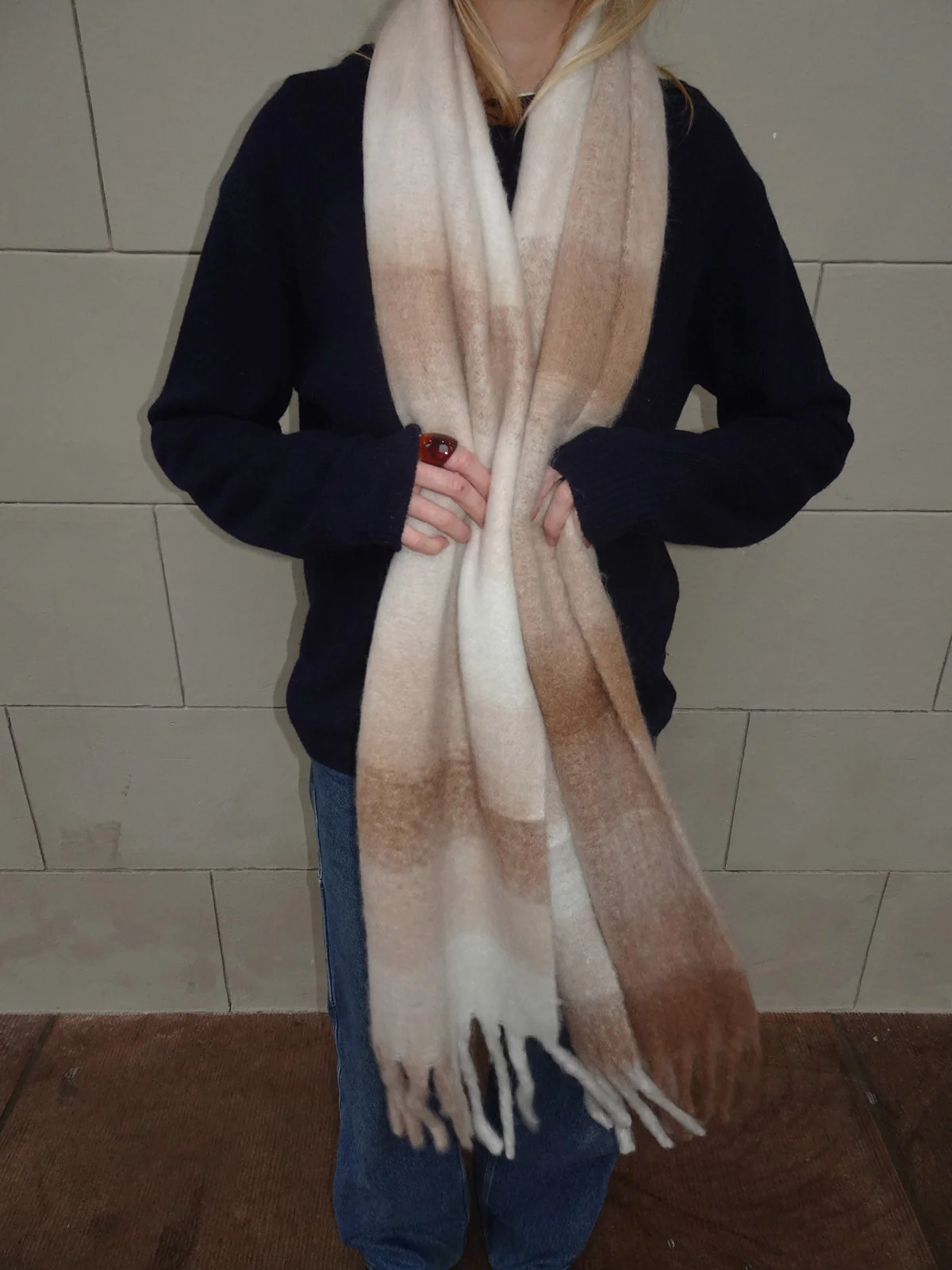 Gale scarf - White/beige 6 Gale scarf - White/beige