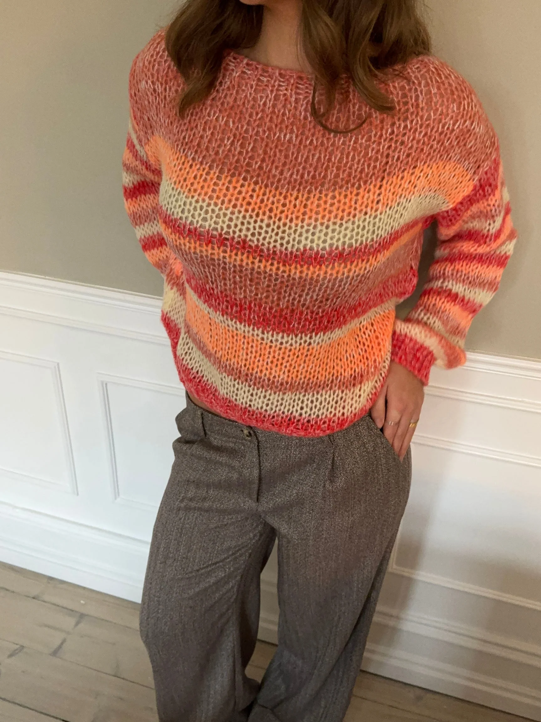 Helin knit - Red/orange 3 Helin knit - Red/orange