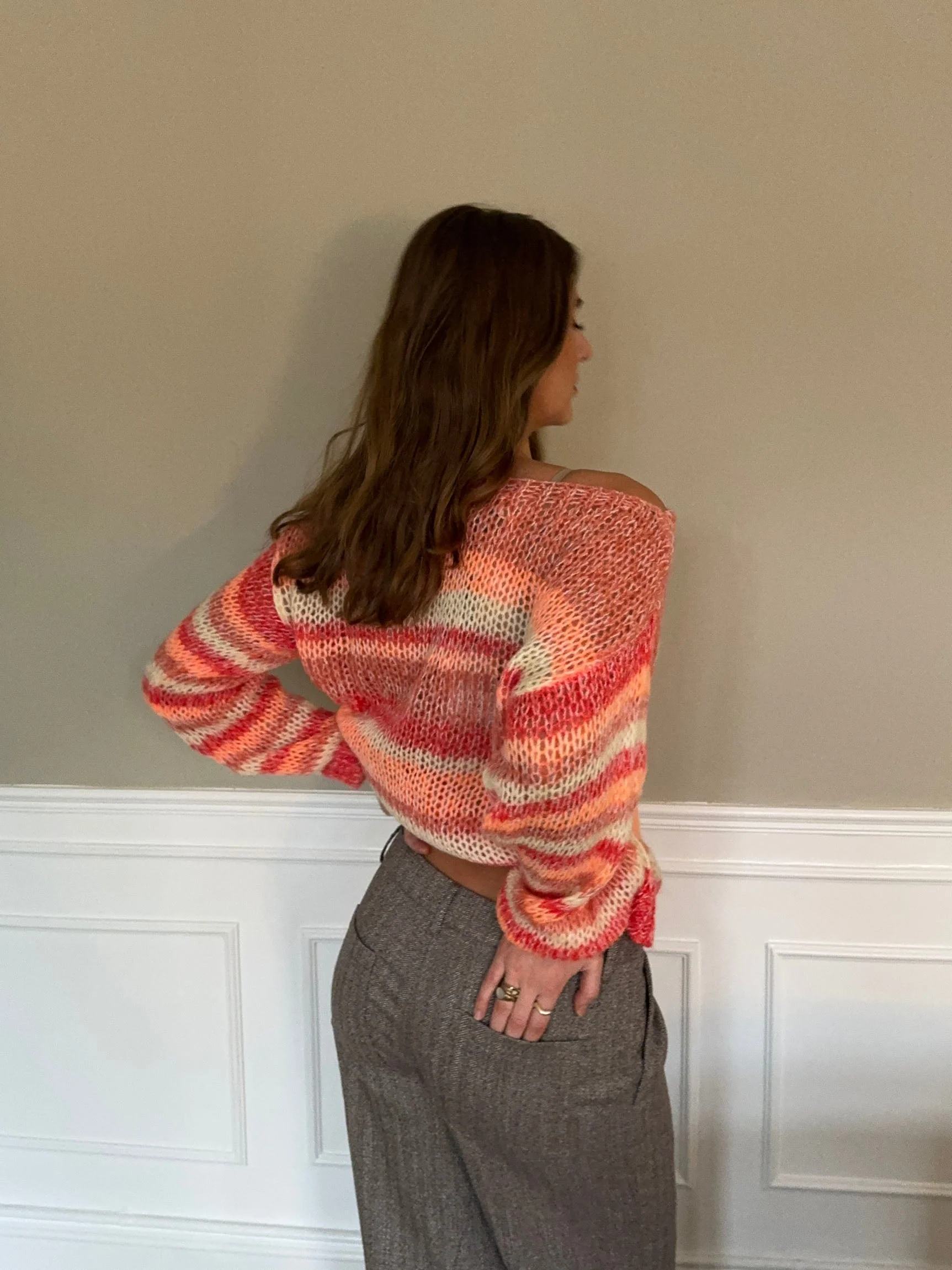 Helin knit - Red/orange 4 Helin knit - Red/orange