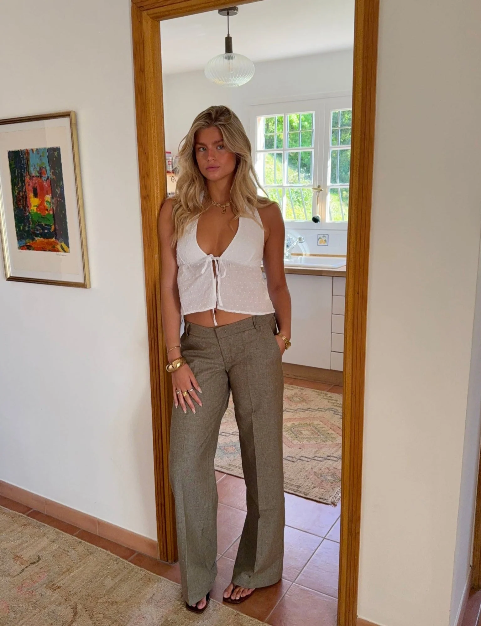 Isotta suit pants – Khaki 1 Isotta suit pants – Khaki
