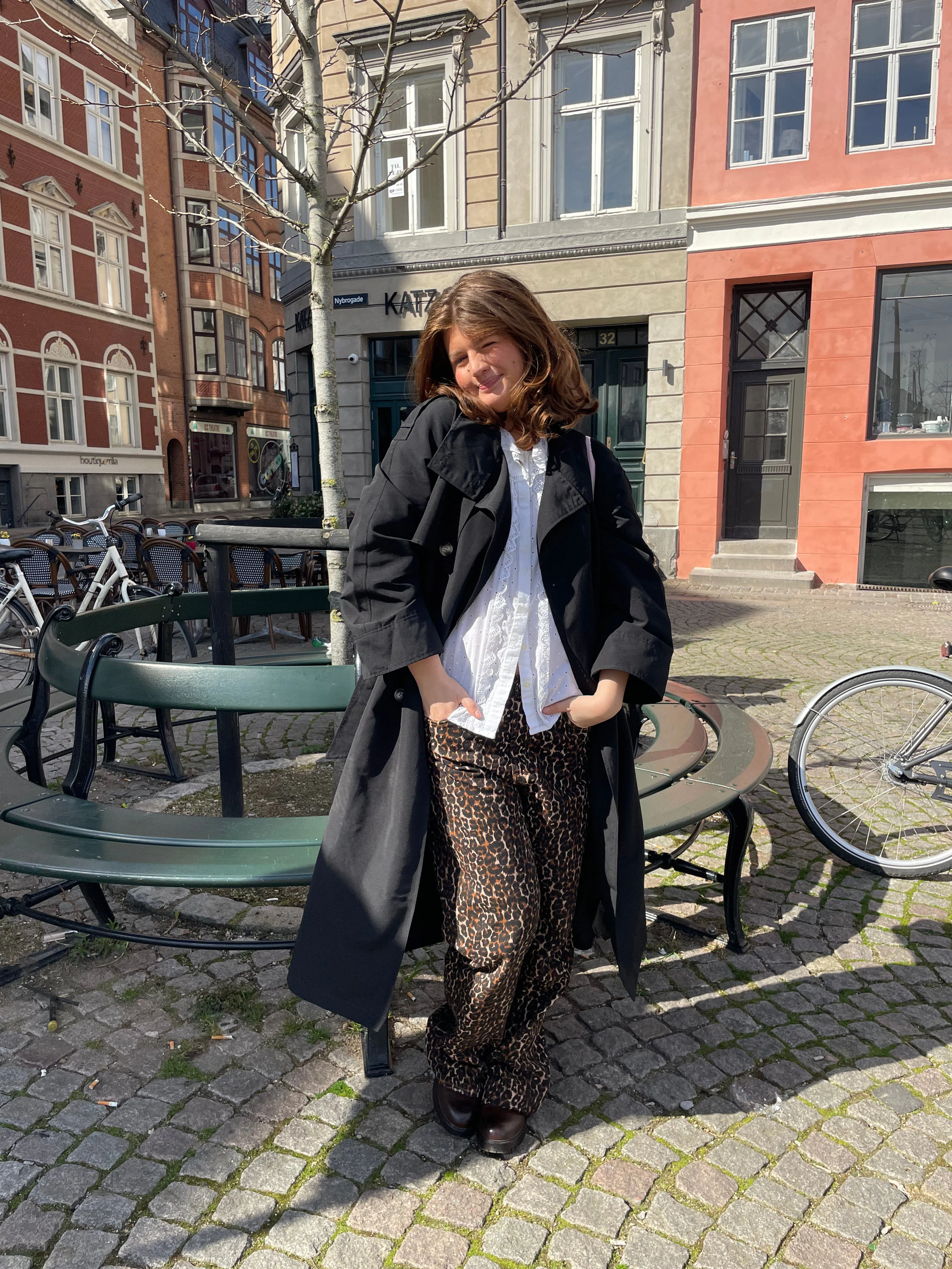 Leopard jeans