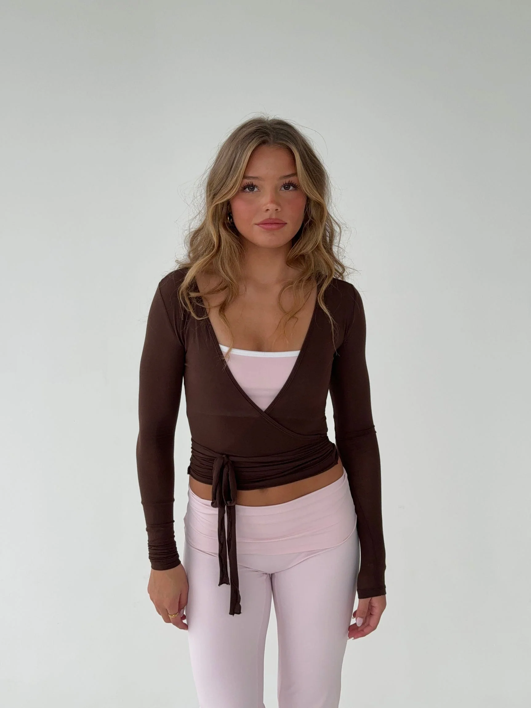 Motion wrap blouse - Espresso 18 Motion wrap blouse - Espresso