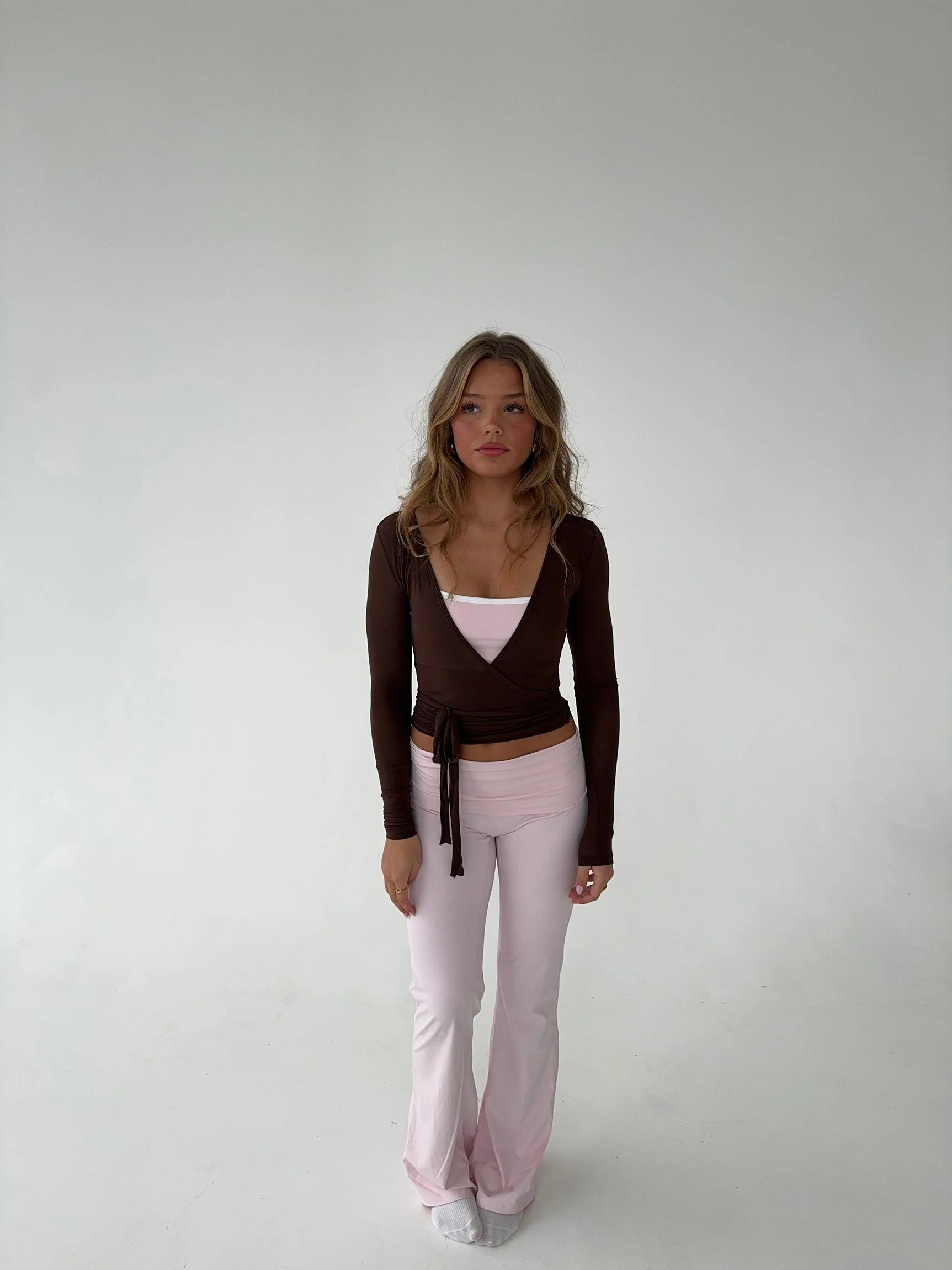 Motion wrap blouse - Espresso 19 Motion wrap blouse - Espresso