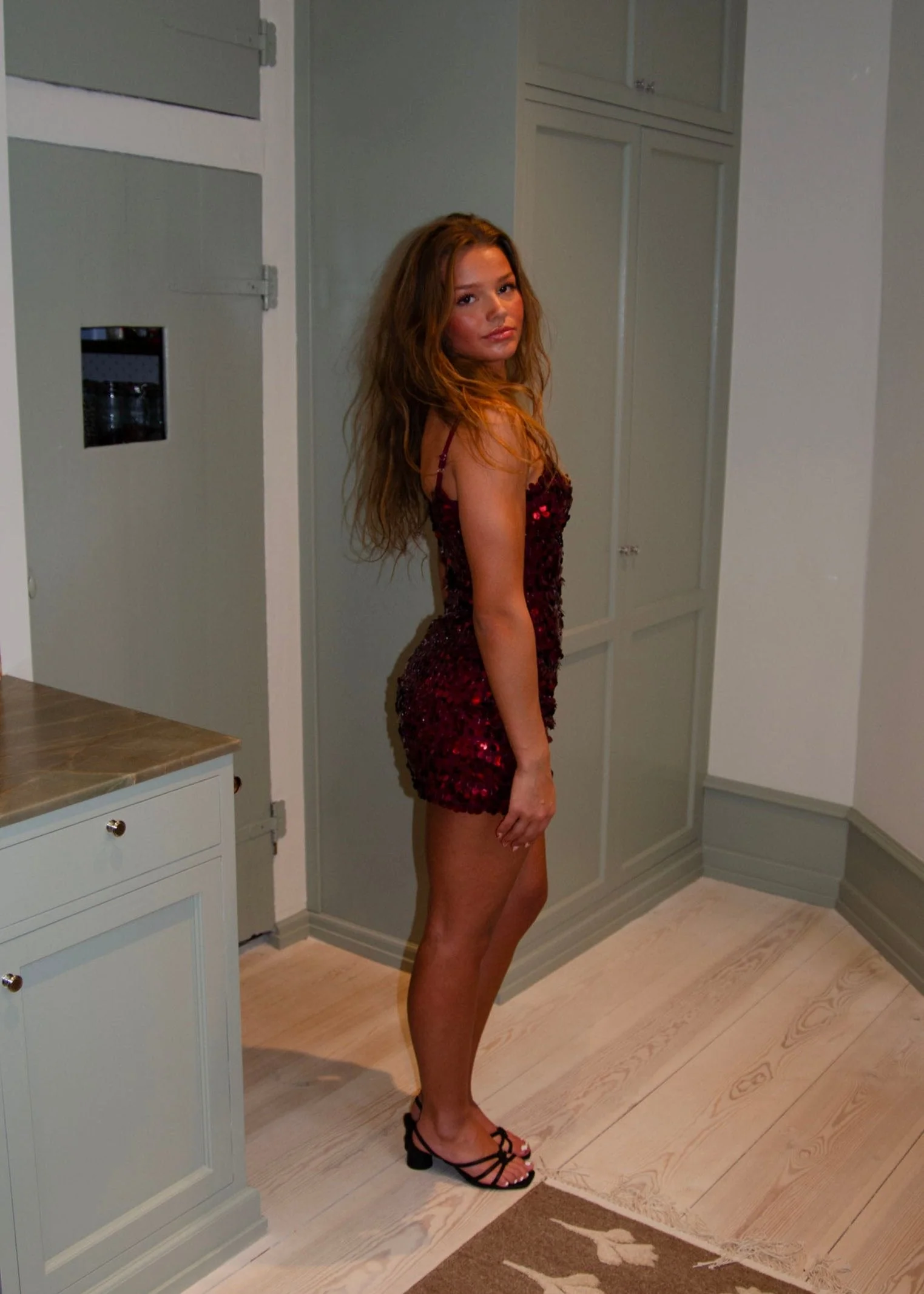 Amanda sequin dress - Burgundy 10 Amanda sequin dress - Burgundy