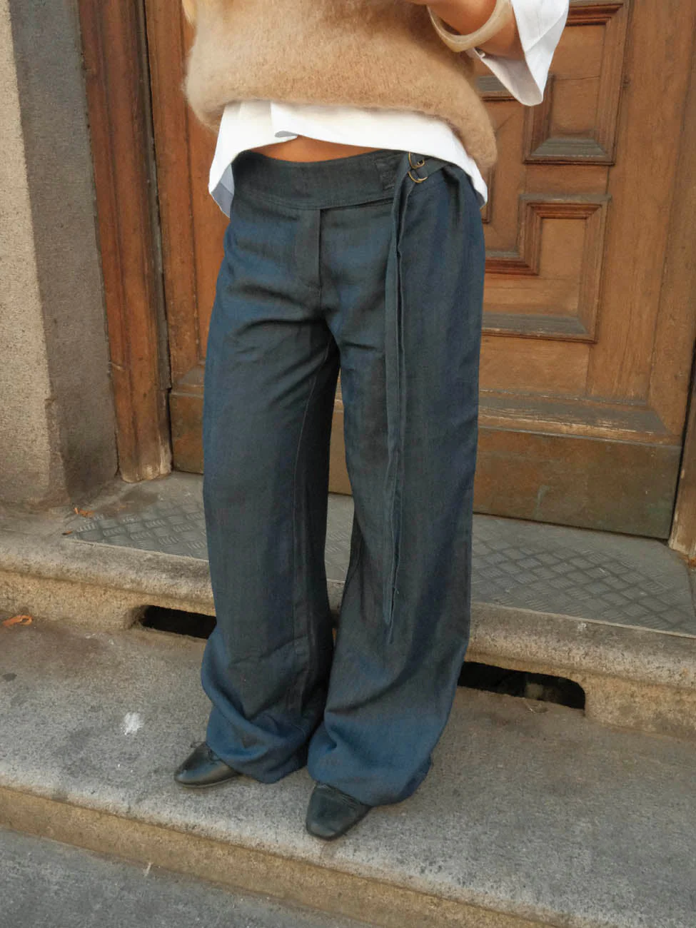 Ronya trousers with belt - Dark blue 7 Ronya trousers with belt - Dark blue