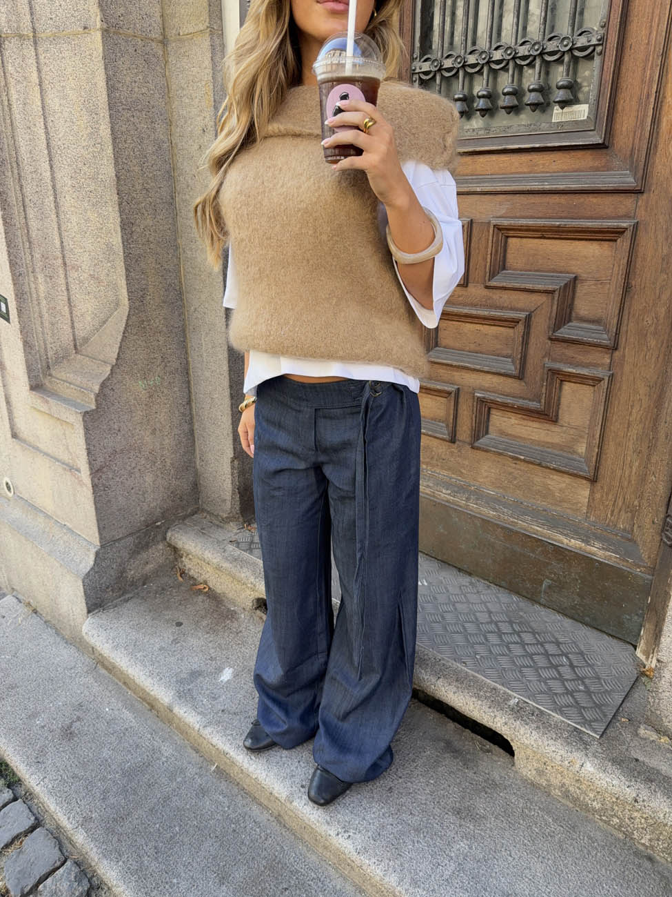 Ronya trousers with belt - Dark blue 8 Ronya trousers with belt - Dark blue