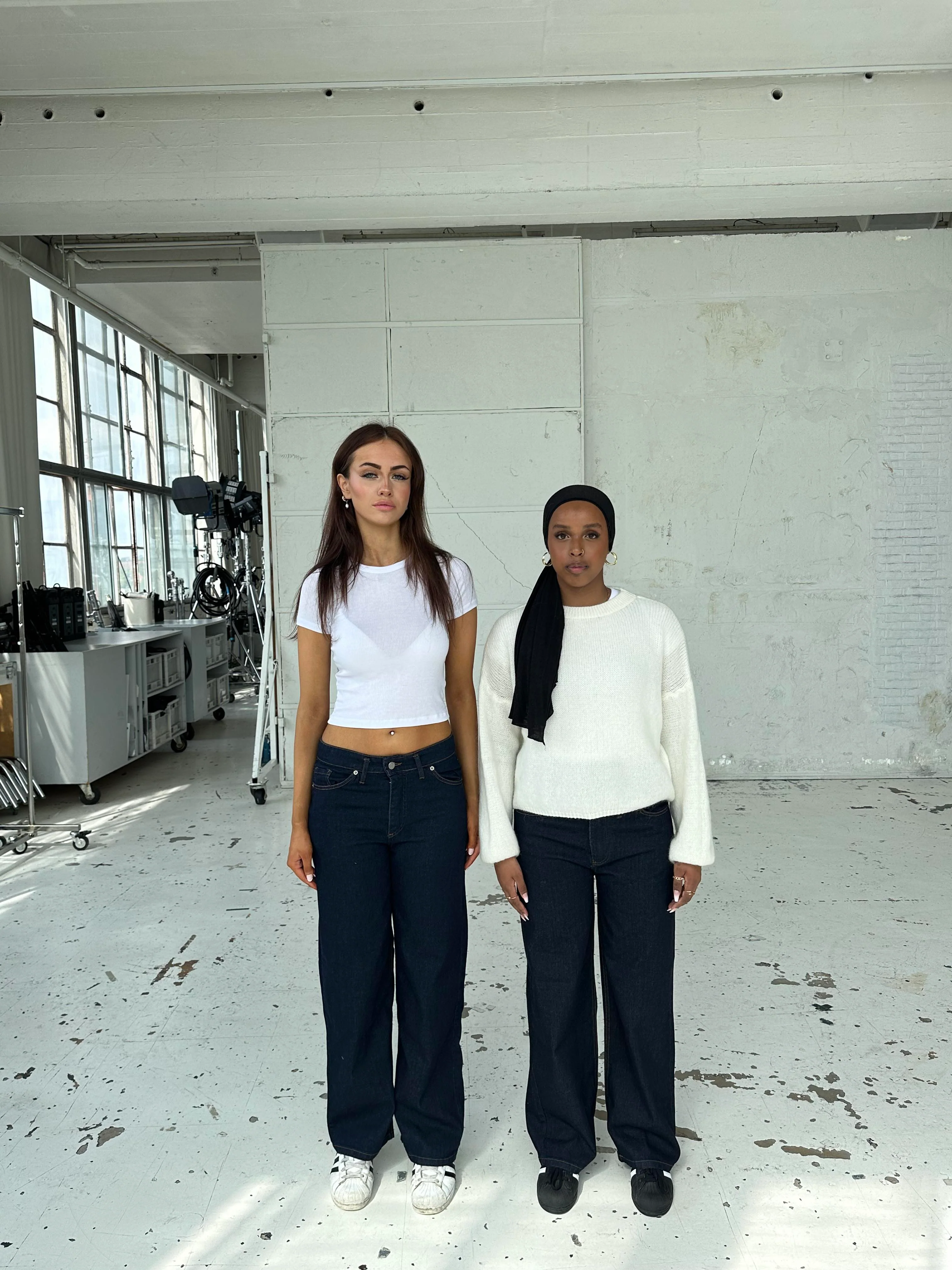 Oversized star jeans - White stars 21 Oversized star jeans - White stars