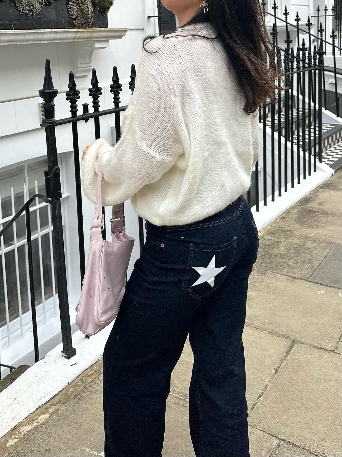 Oversized star jeans - White stars 4 Oversized star jeans - White stars