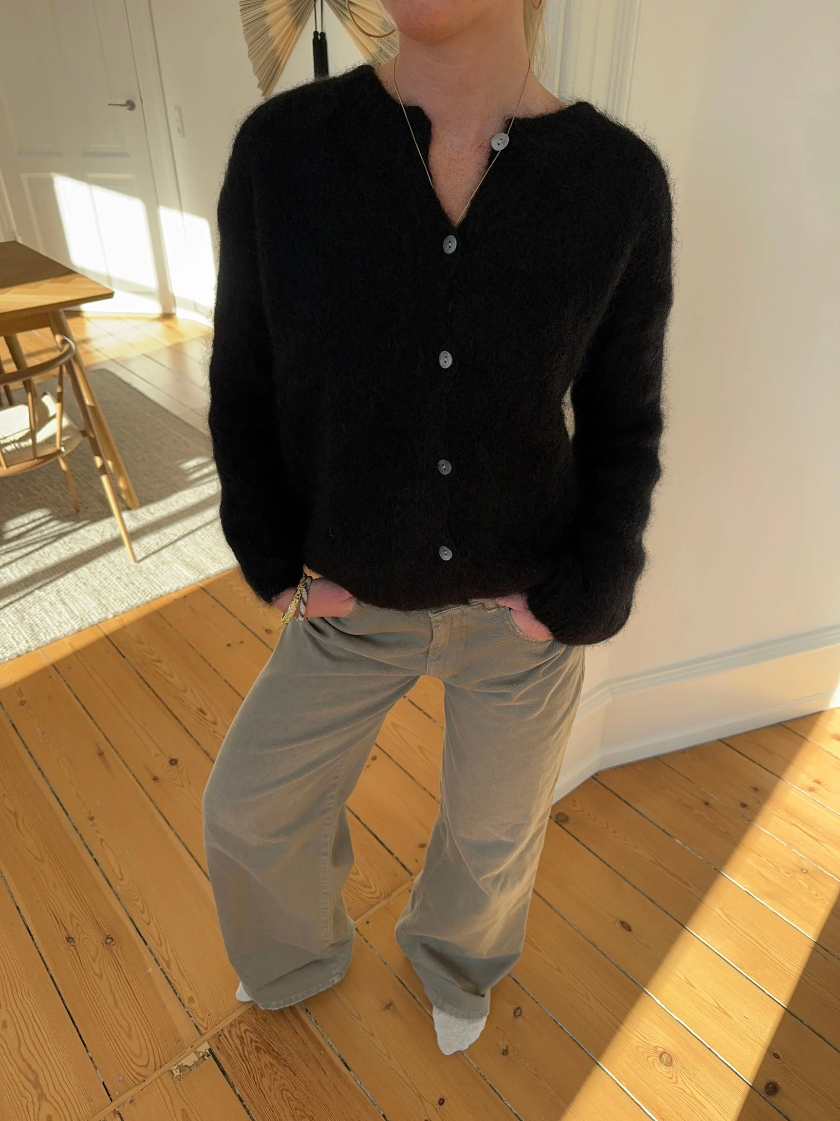 Jamilla mohair cardigan - Black
