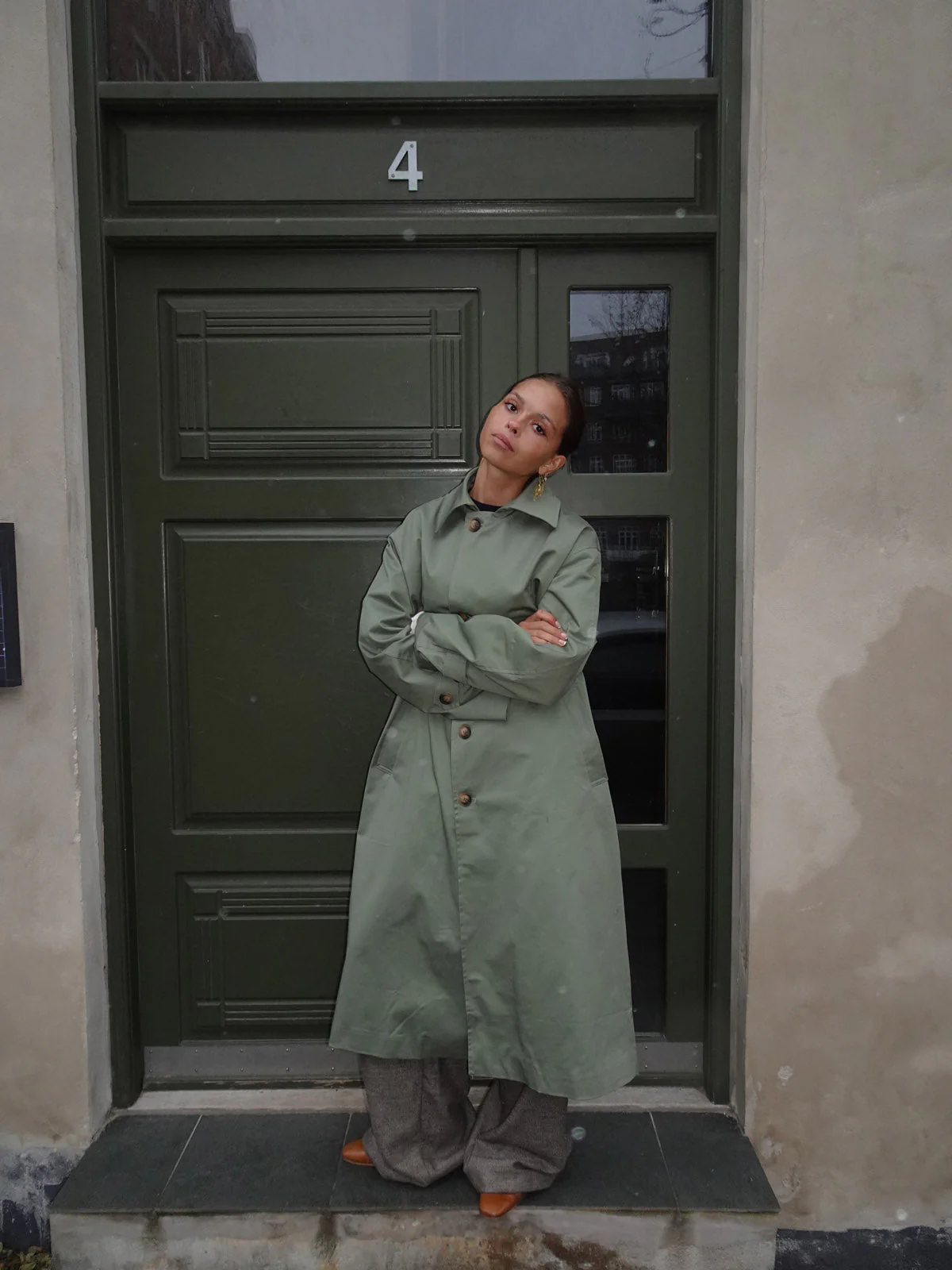 Jujava trenchcoat - Khaki green 6 Jujava trenchcoat - Khaki green