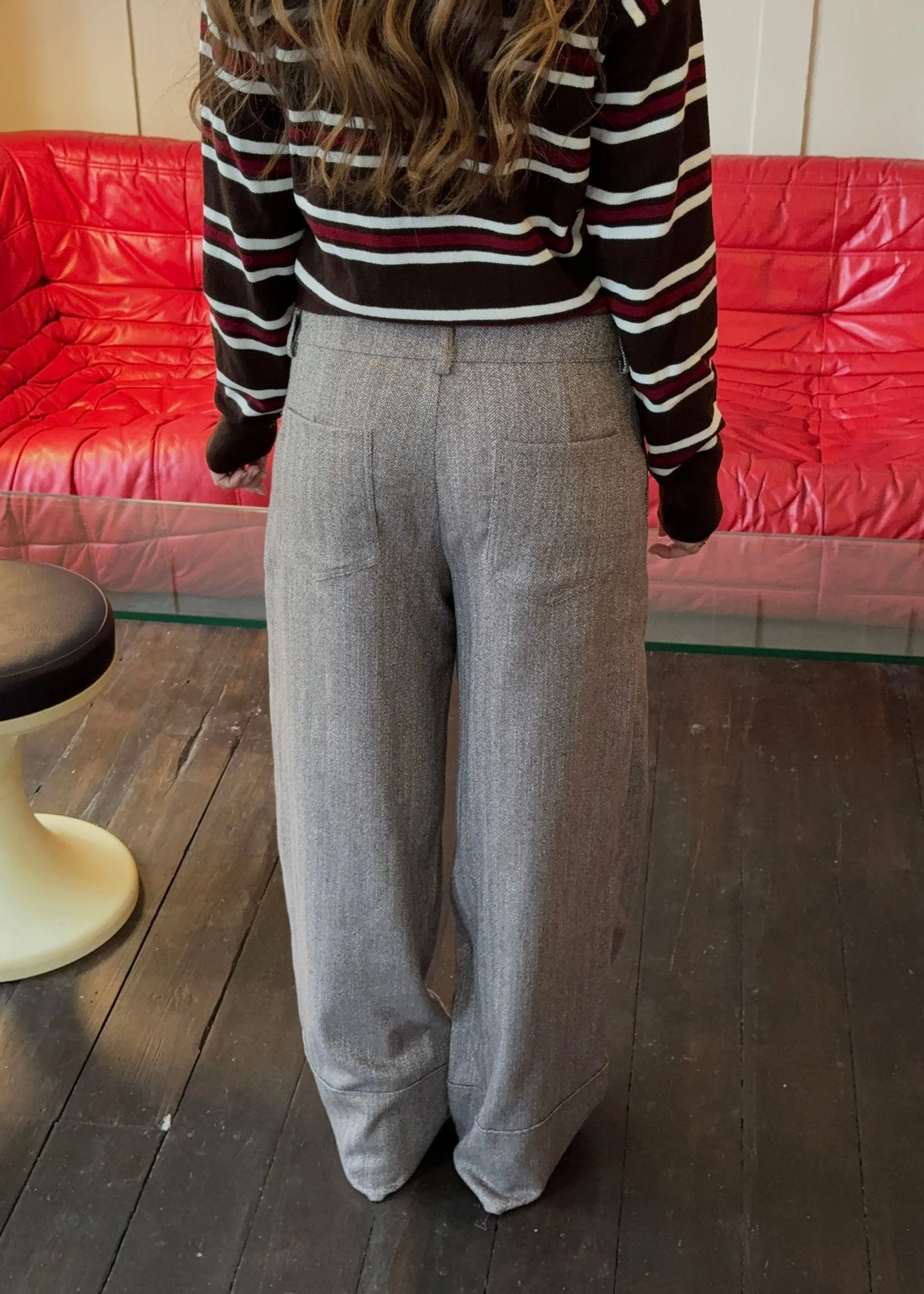 Olia suit pants with cuffs - Brown 5 Olia suit pants with cuffs - Brown