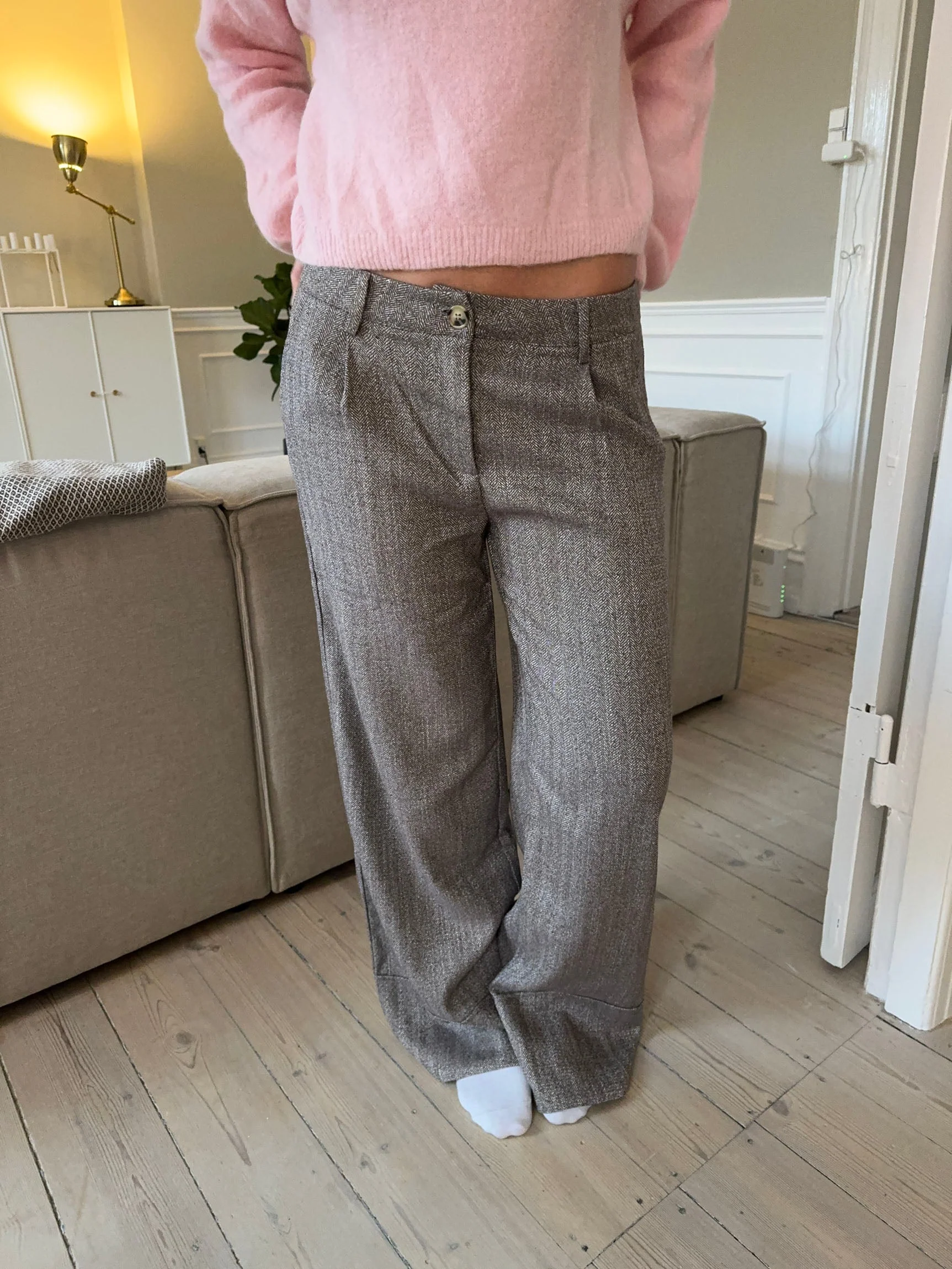 Olia suit pants with cuffs - Brown 7 Olia suit pants with cuffs - Brown