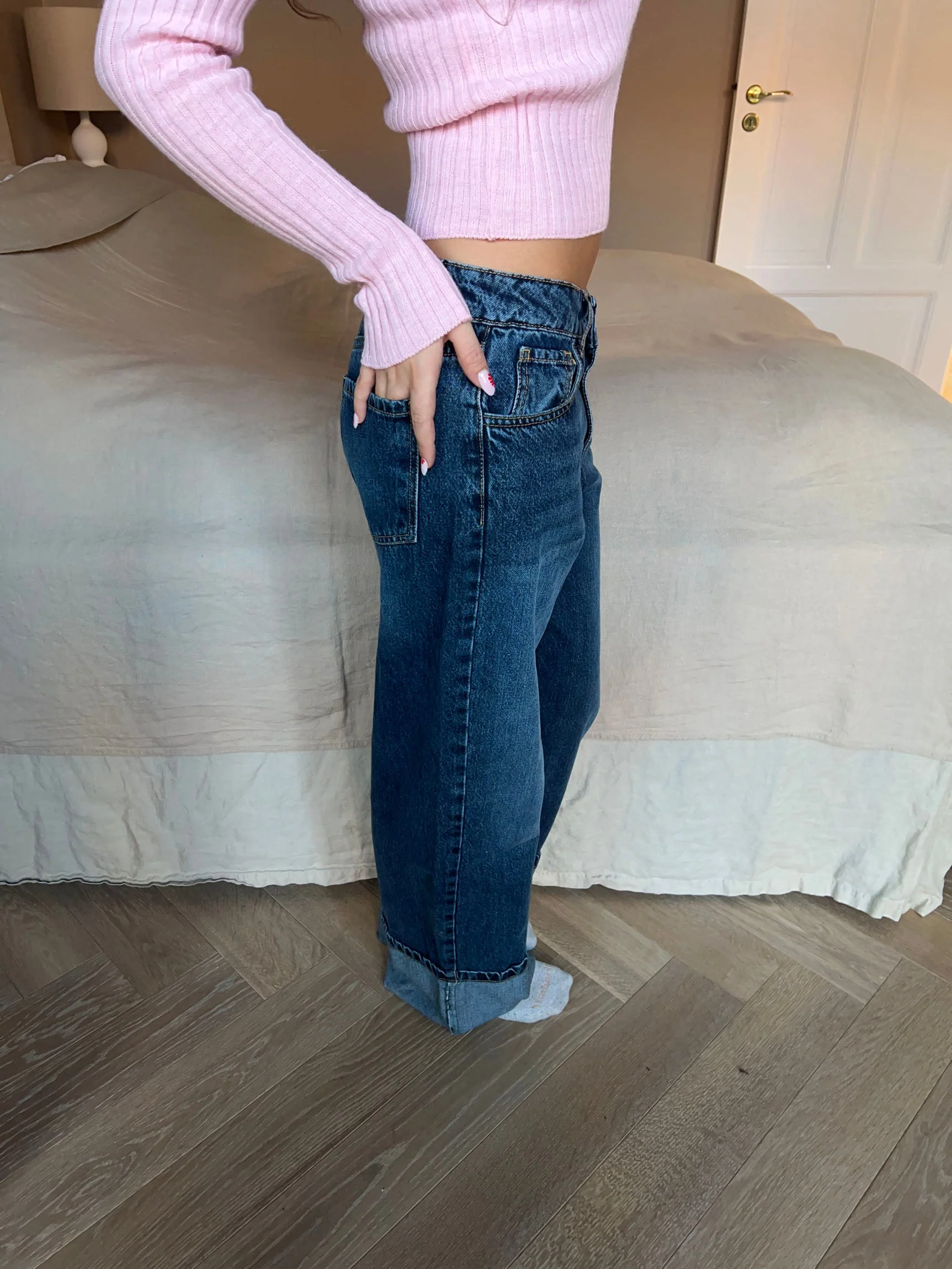 Sonya jeans with cuffs - Blue denim 7 Sonya jeans with cuffs - Blue denim
