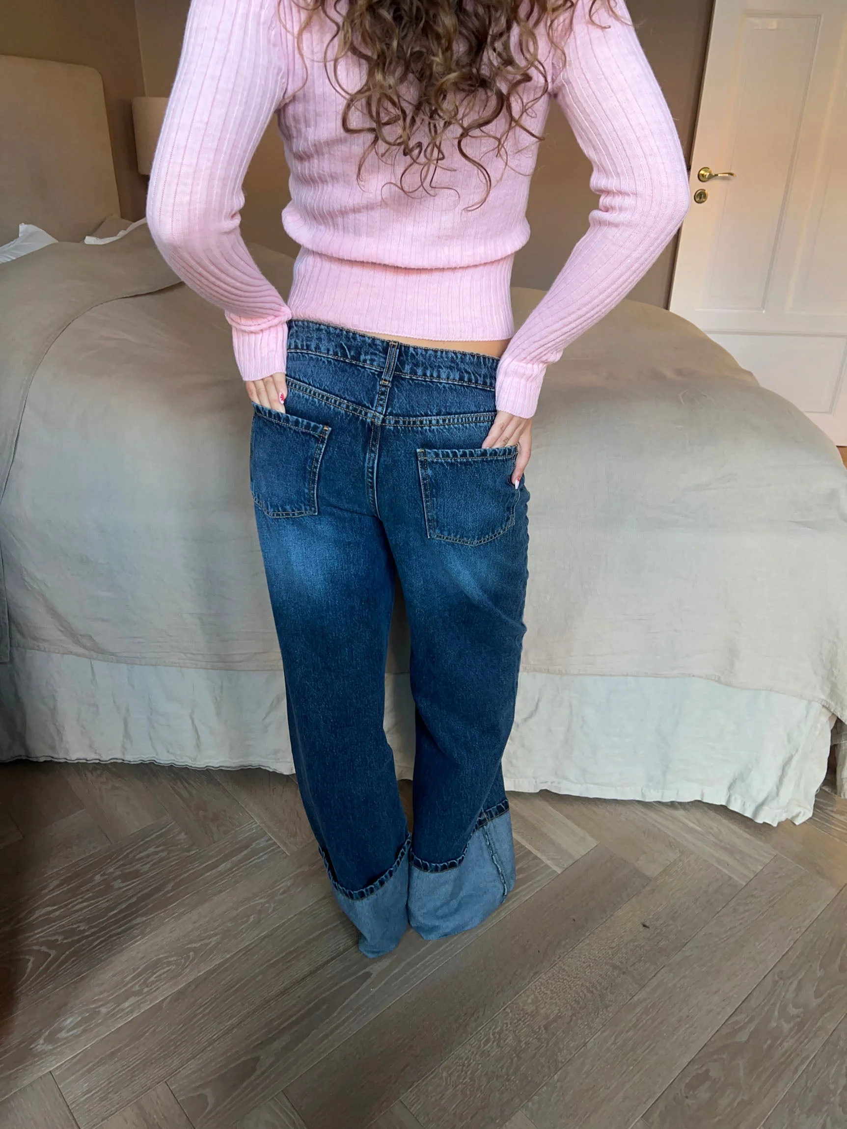 Sonya jeans with cuffs - Blue denim 8 Sonya jeans with cuffs - Blue denim