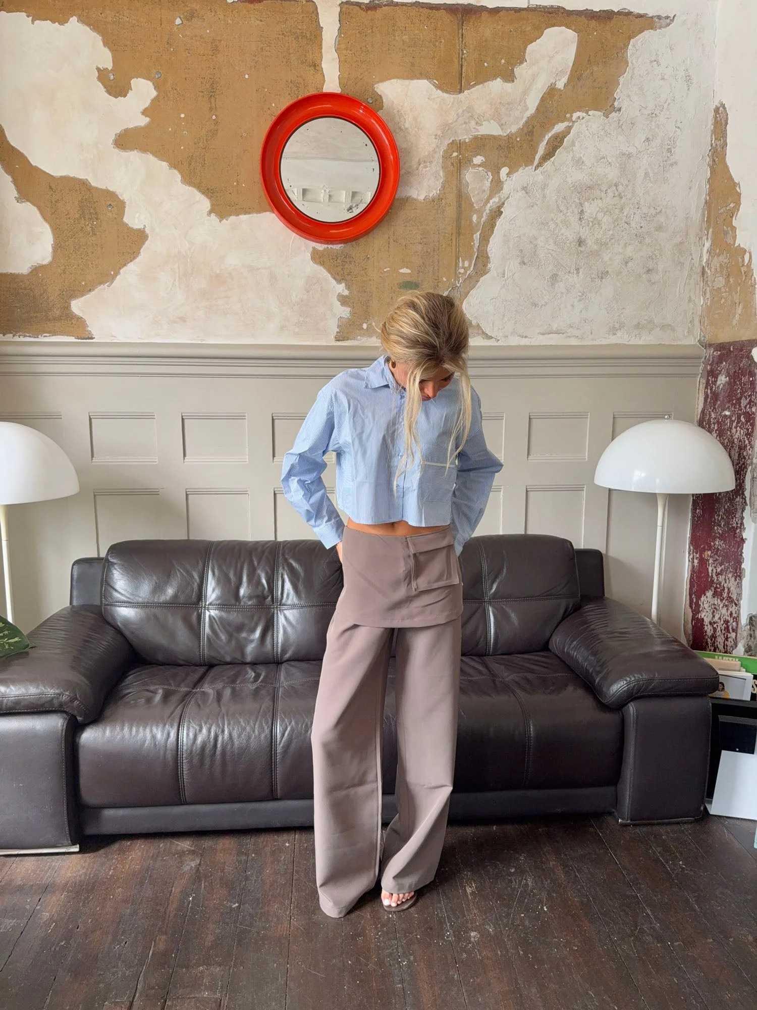 Thealine pants with skirt – Taupe 14 Thealine pants with skirt – Taupe