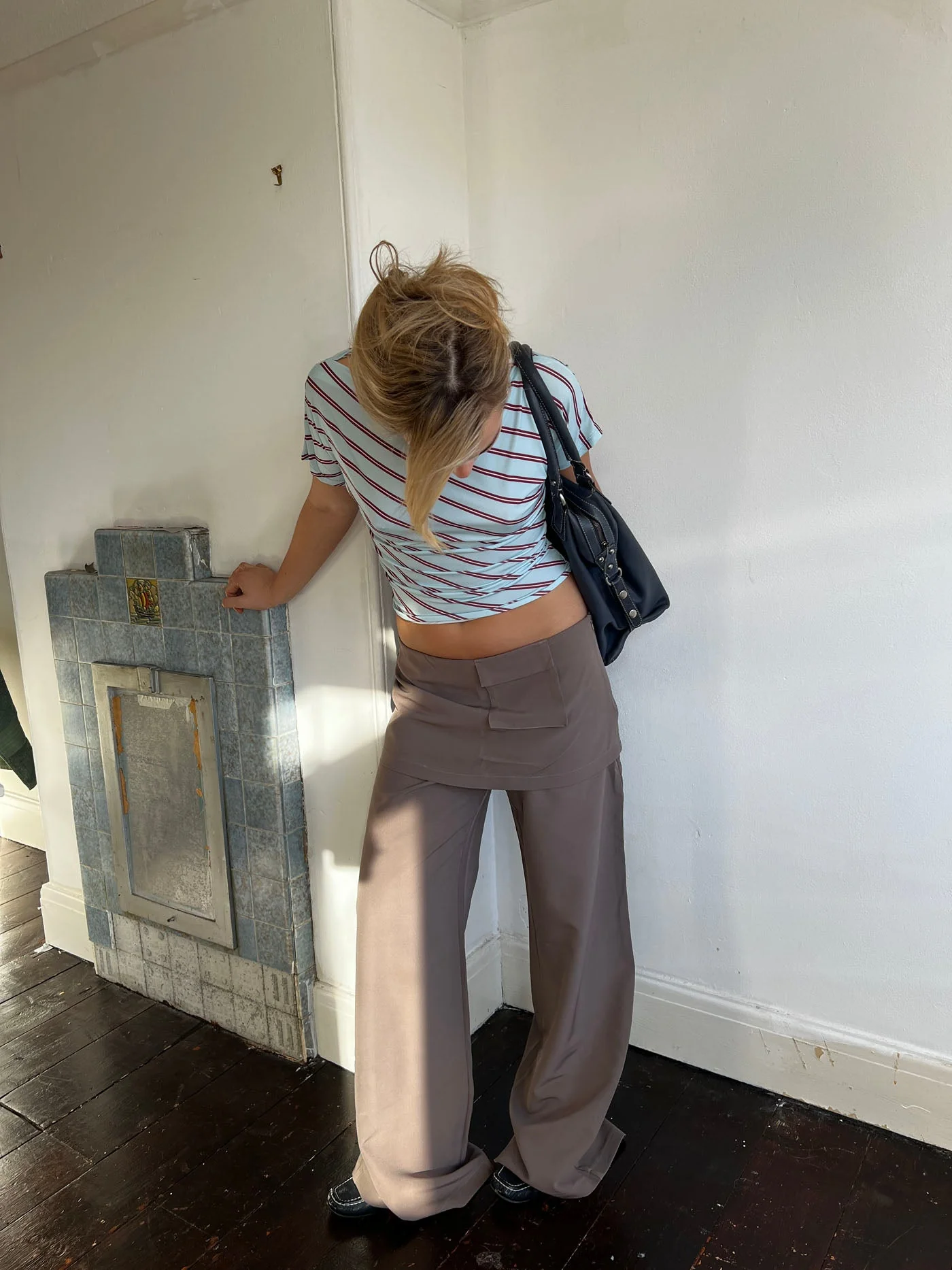 Thealine pants with skirt – Taupe 3 Thealine pants with skirt – Taupe