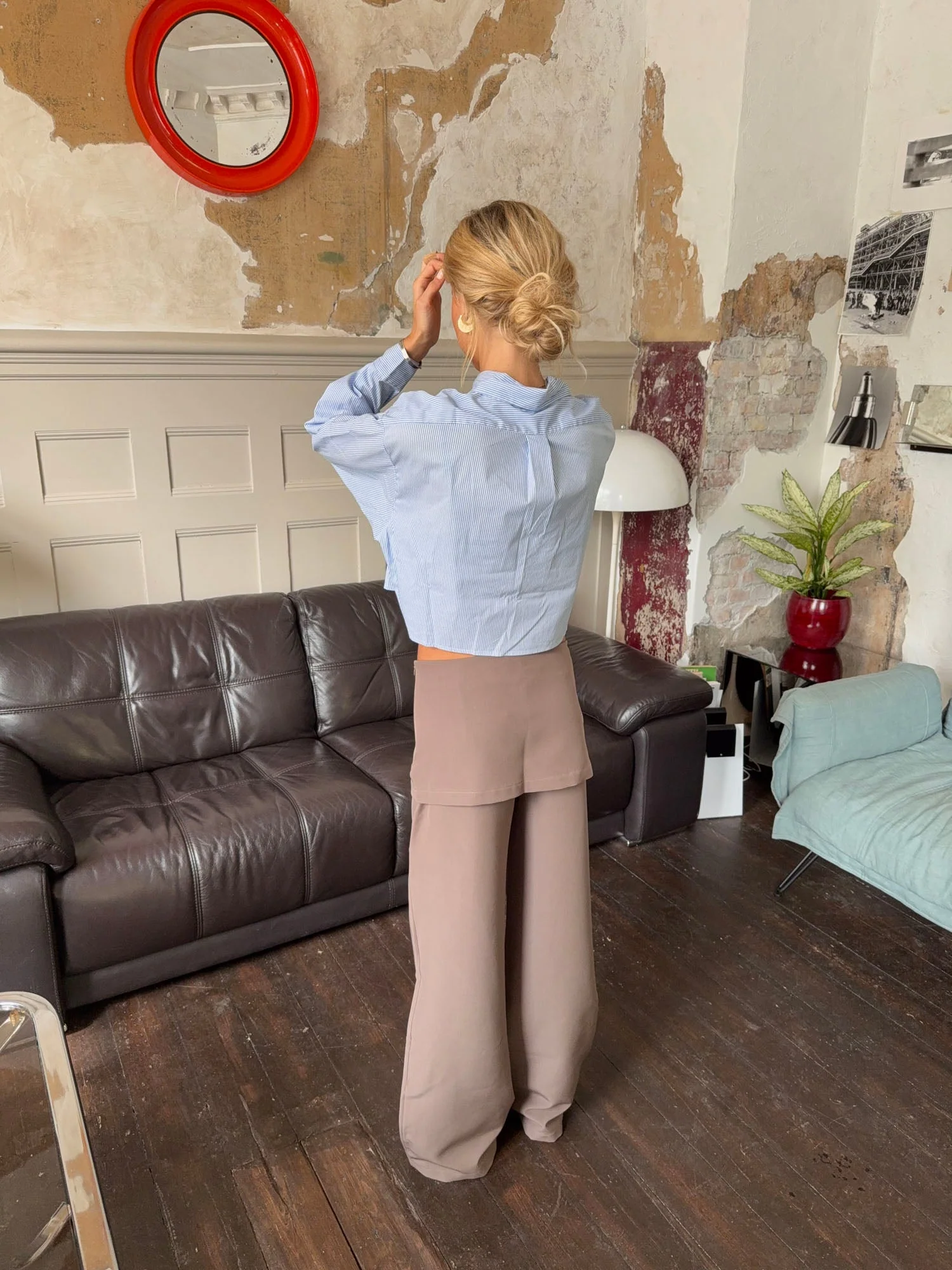 Thealine pants with skirt – Taupe 5 Thealine pants with skirt – Taupe