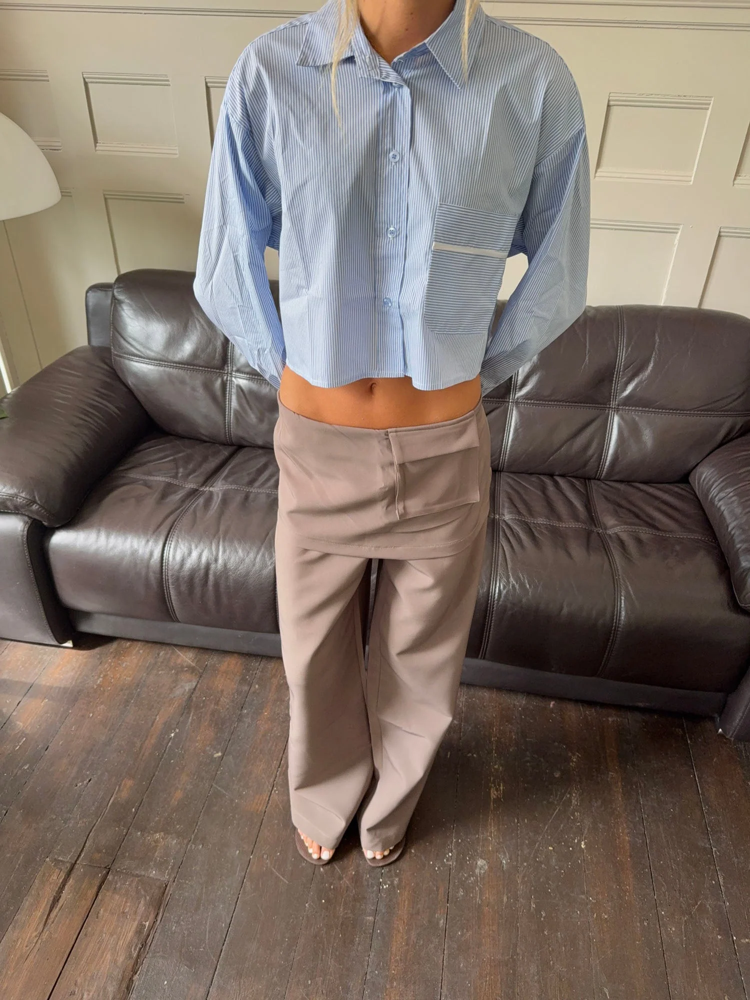 Thealine pants with skirt – Taupe 6 Thealine pants with skirt – Taupe