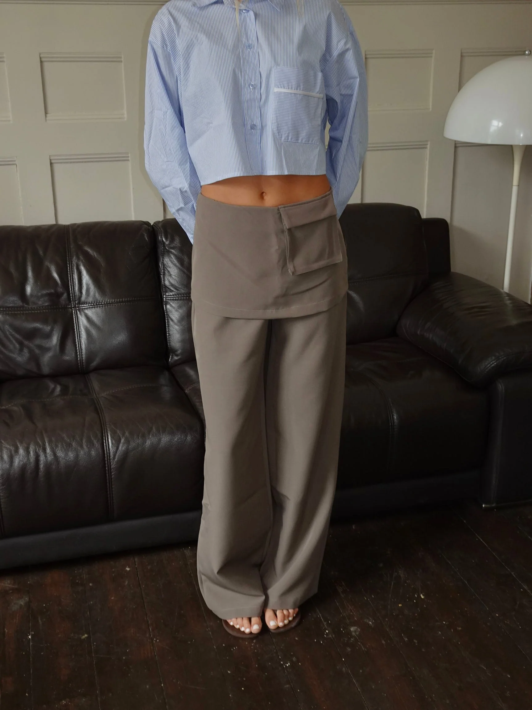 Thealine pants with skirt – Taupe 9 Thealine pants with skirt – Taupe