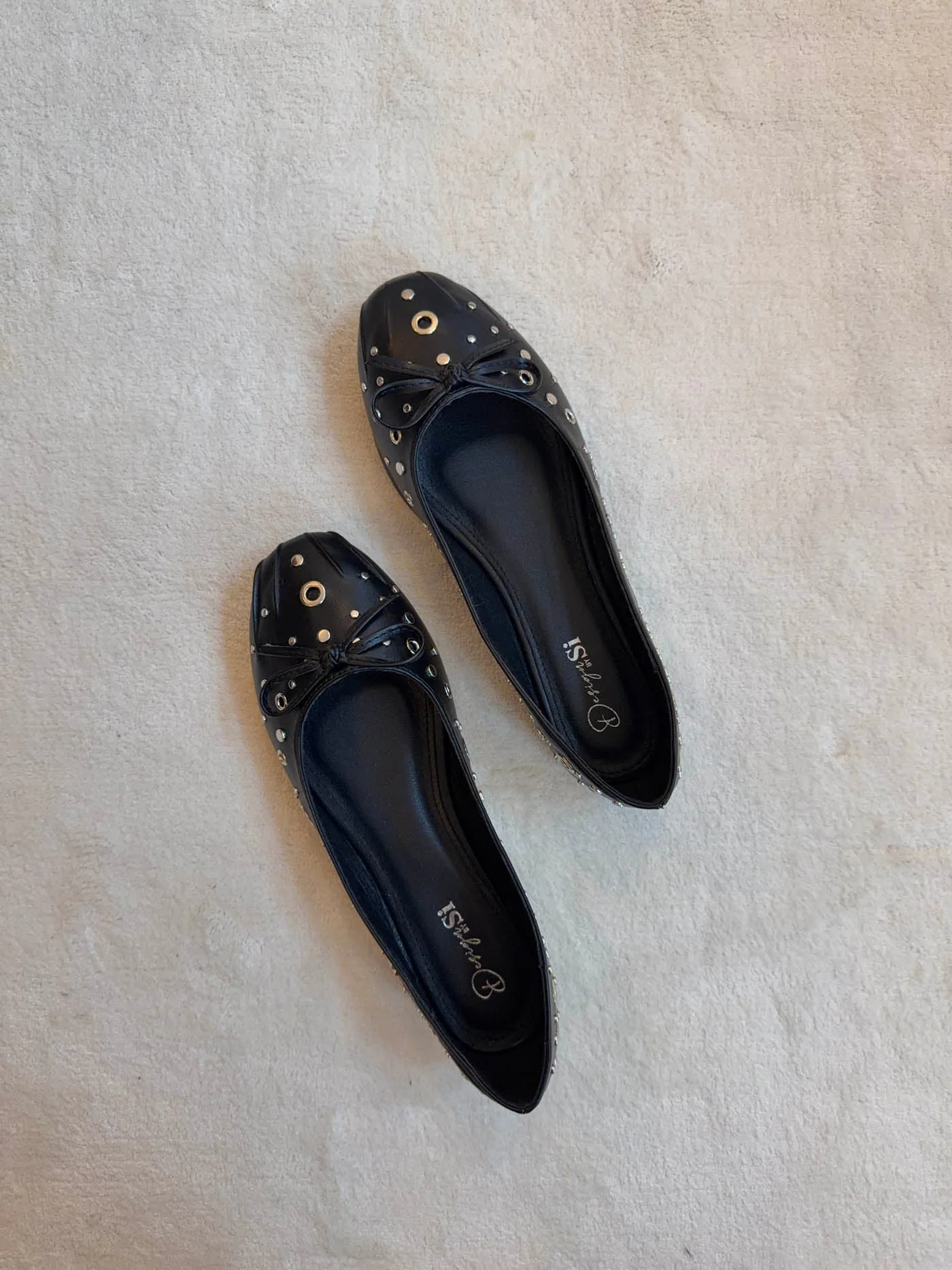 Katarine ballerinas with stud details - Black 4 Katarine ballerinas with stud details - Black