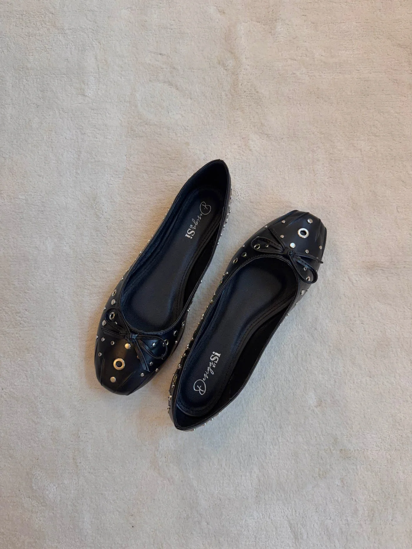 Katarine ballerinas with stud details - Black 9 Katarine ballerinas with stud details - Black