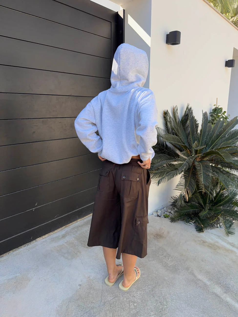 Kelsey bermuda shorts with pin stripes - Brown 10 Kelsey bermuda shorts with pin stripes - Brown