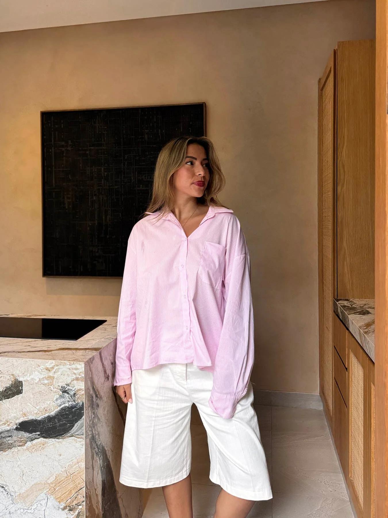 Kendall button shirt with stripes - Pink/white 11 Kendall button shirt with stripes - Pink/white