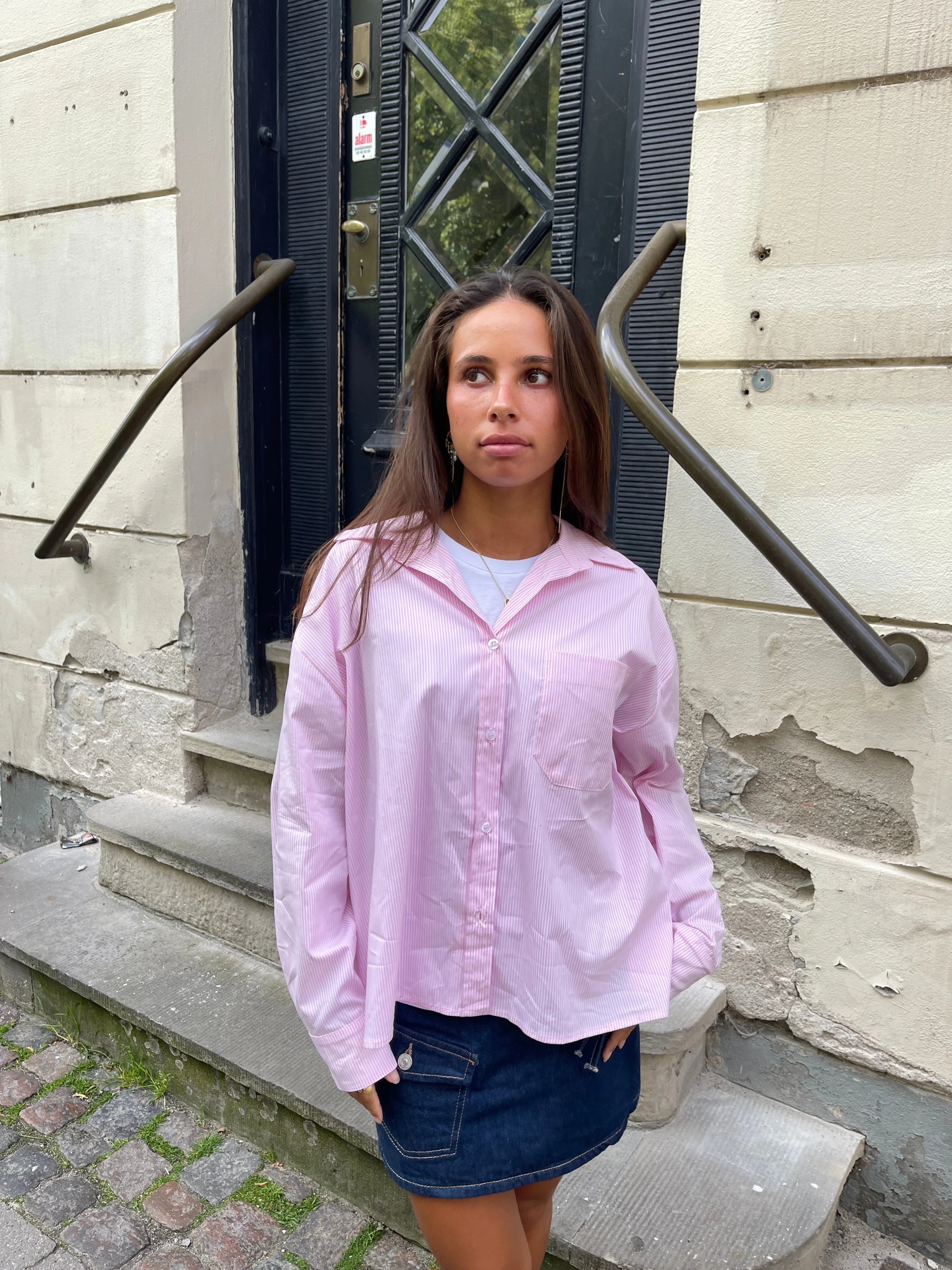 Kendall button shirt with stripes - Pink/white 4 Kendall button shirt with stripes - Pink/white