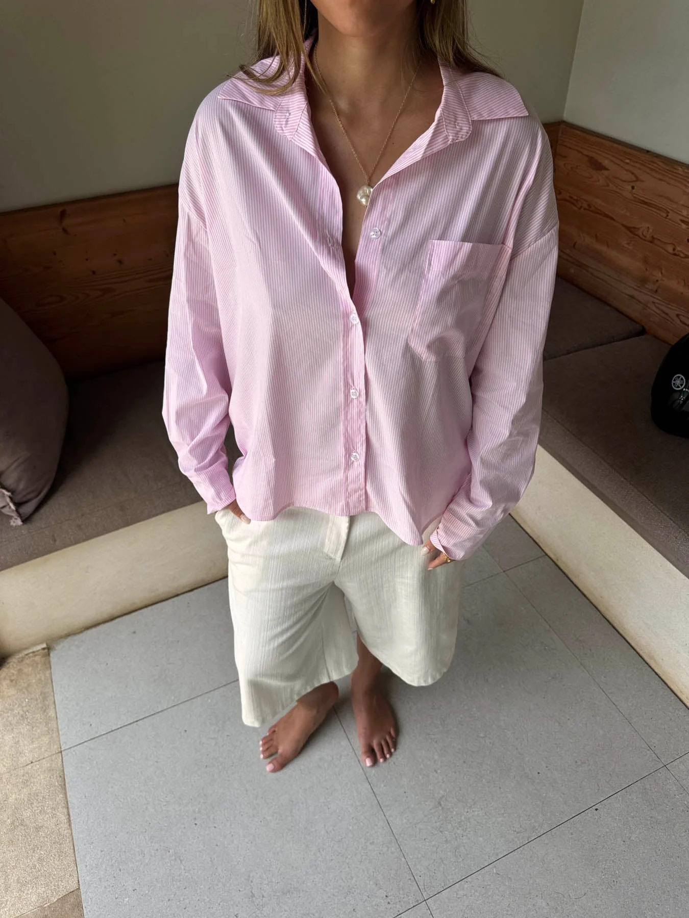 Kendall button shirt with stripes - Pink/white 8 Kendall button shirt with stripes - Pink/white