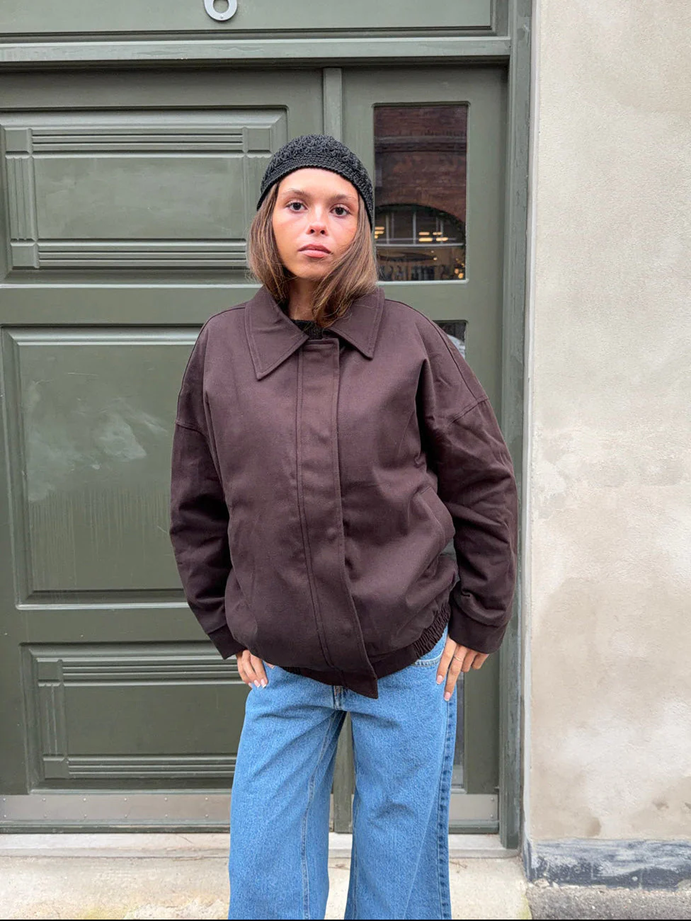 Kimma bomber jacket - Brown 1 Kimma bomber jacket - Brown