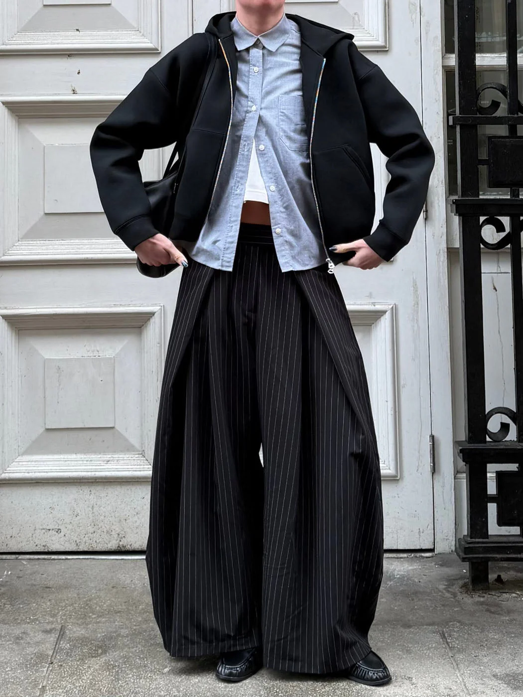 Klausa suit pants with pinstripes – Black/white 2 Klausa suit pants with pinstripes – Black/white