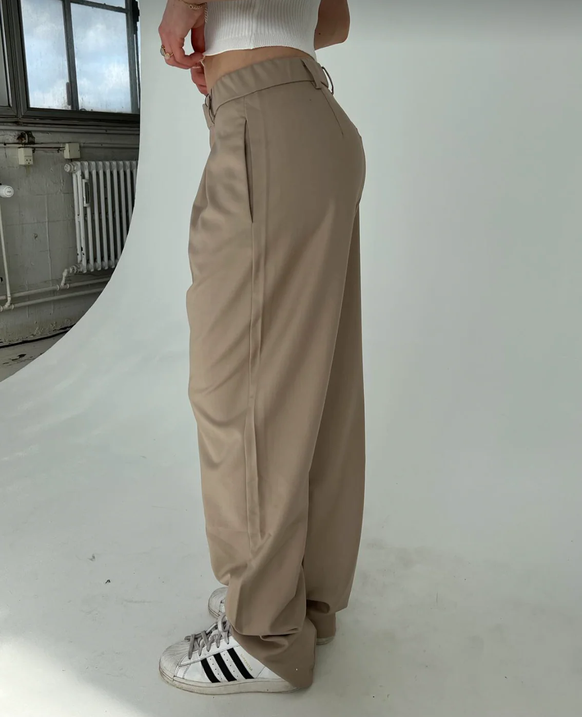 Lisette oversized suit pants - Beige 3 Lisette oversized suit pants - Beige