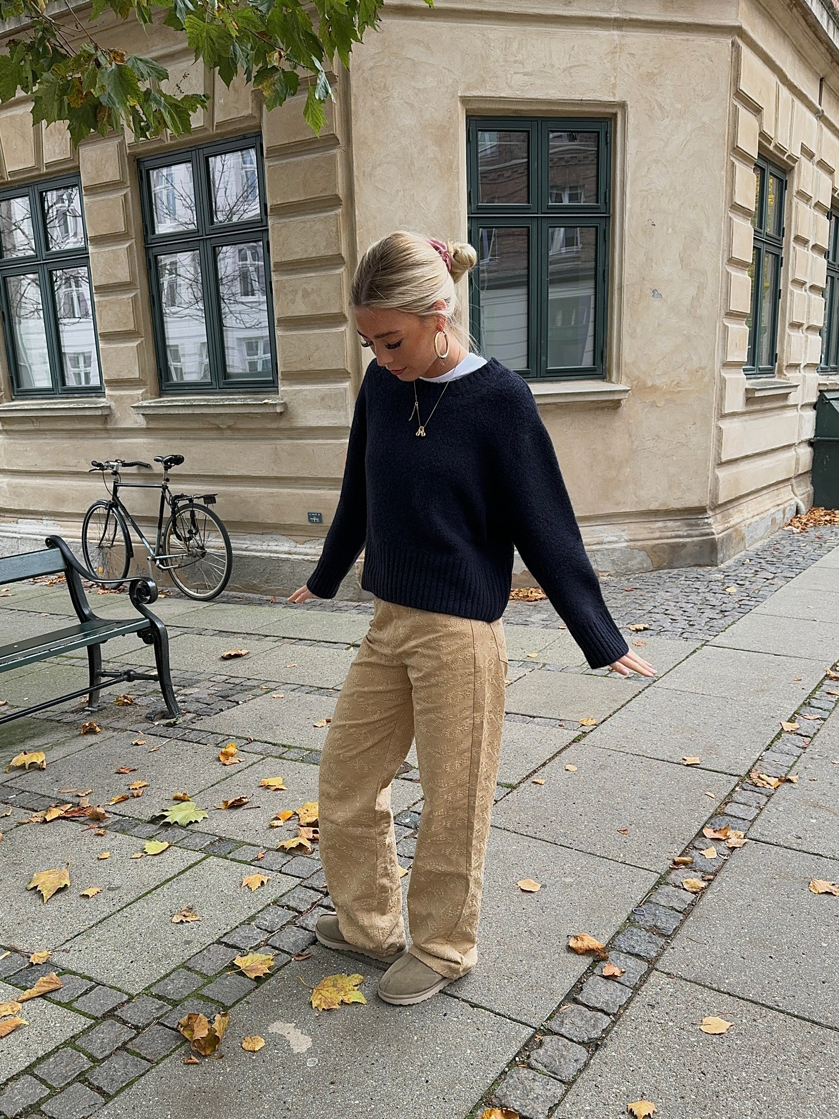 Mirah pants with pattern - Beige 4 Mirah pants with pattern - Beige