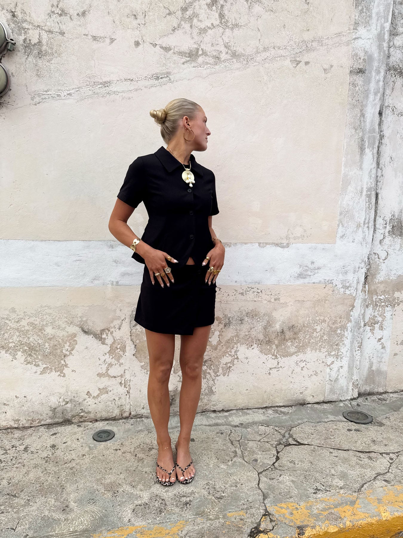 Scandivv mini suit skirt - Black 9 Scandivv mini suit skirt - Black