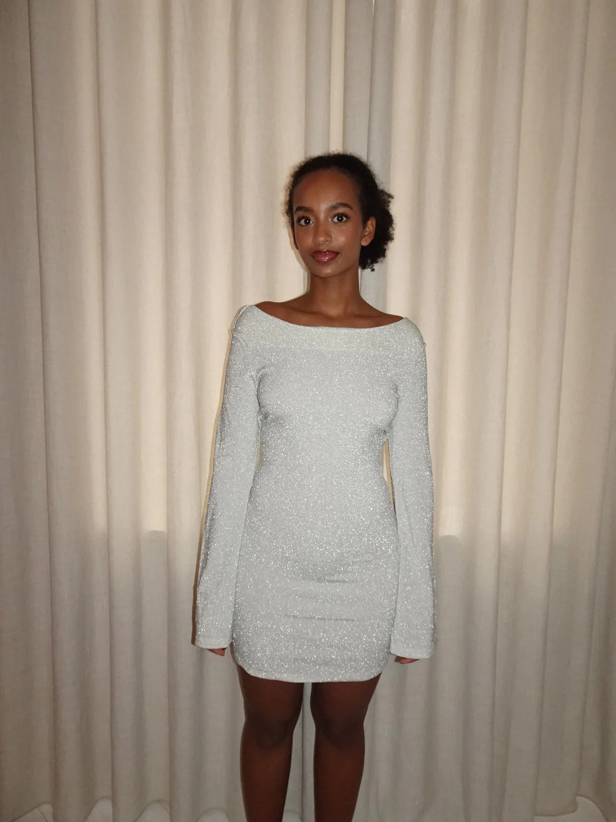 Solange glitter dress - Silver 3 Solange glitter dress - Silver